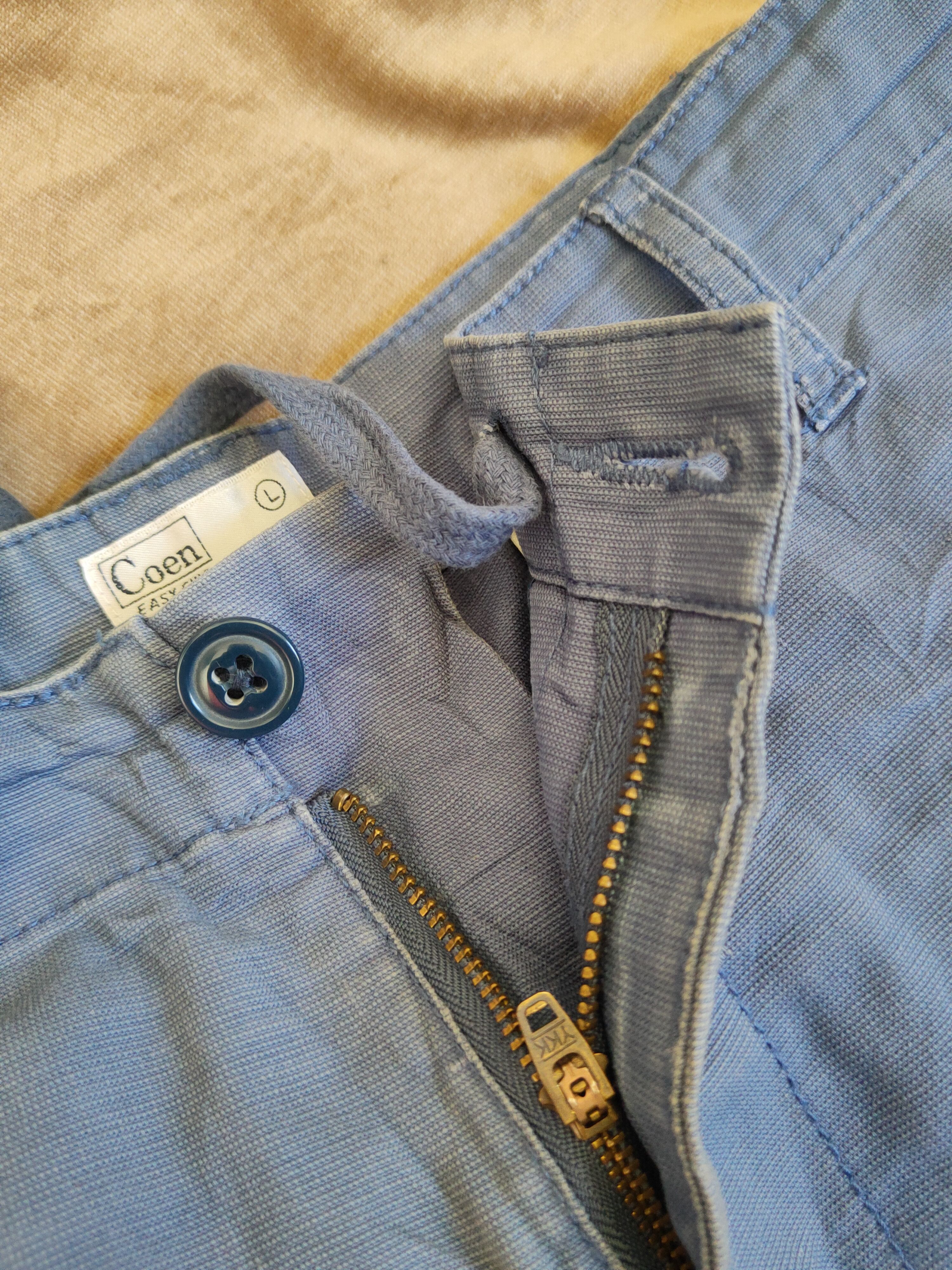 Japanese Brand Coen Blue Faded Multipocket Tactical Cargo Pants #S1763 Size US 33 - 12 Thumbnail