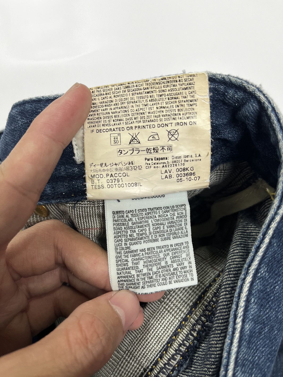 Diesel × Japanese Brand diesel extreme wellness distressed jeans pant wash Size US 30 / EU 46 - 9 Thumbnail