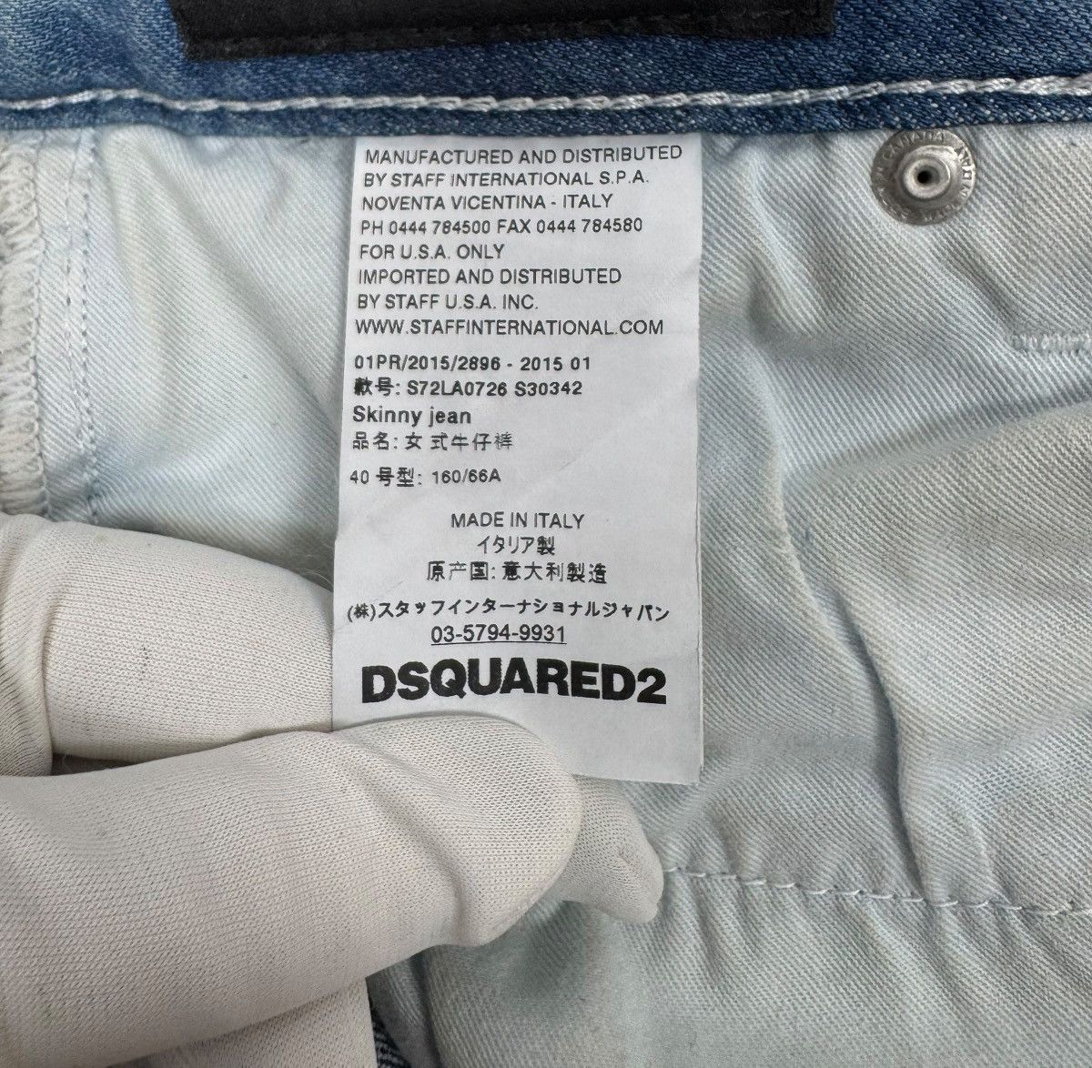 Dsquared2 Dsquared2 Skinny Jeans Ankle Zip Crop Women size 40 Size 27" / US 4 / IT 40 - 16 Thumbnail