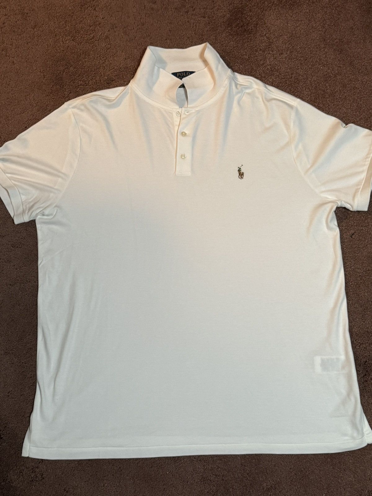 Ralph Lauren White Polo Collar Shirt Size US XL / EU 56 / 4 - 1 Thumbnail