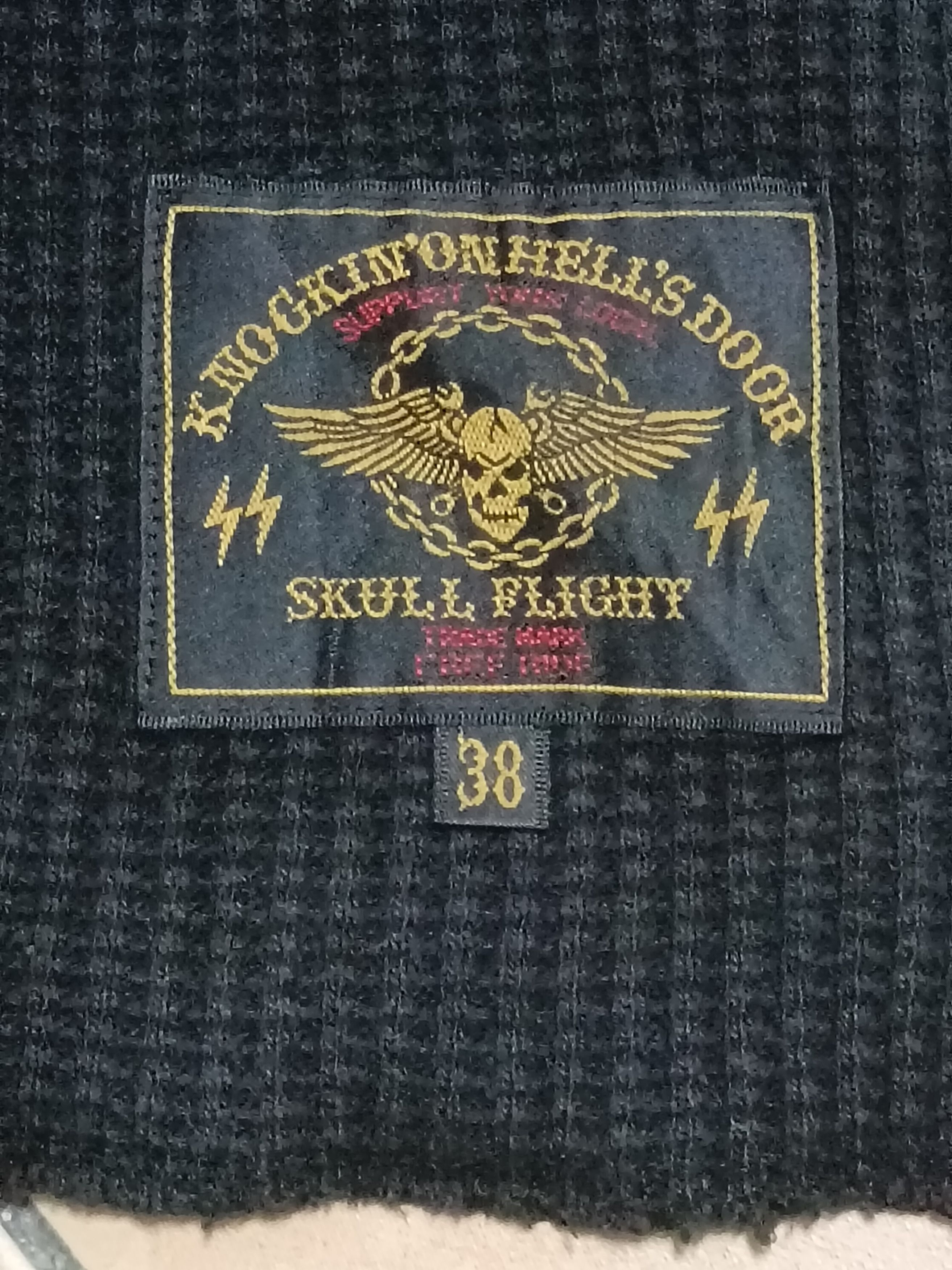 Japanese Brand EMBROIDERED SKULL FLIGHT SWEATSHIRT Size US M / EU 48-50 / 2 - 2 Thumbnail