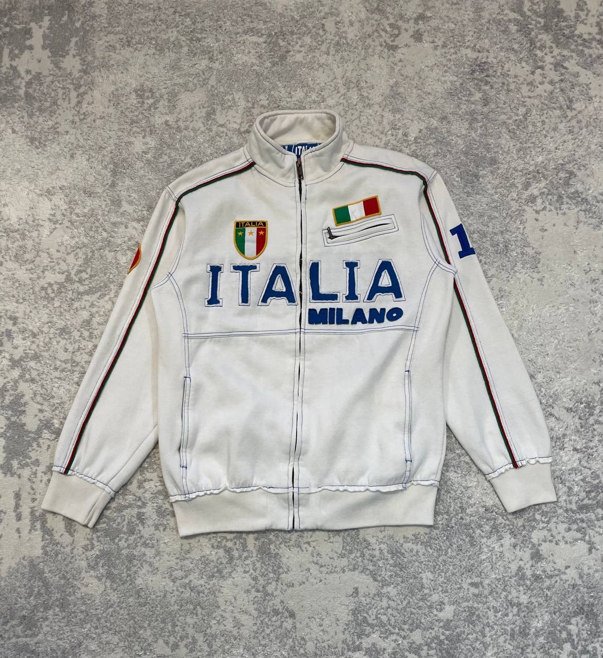 Other ITALIA VINTAGE Y2K ZIP UP Sweatshirt Size US M / EU 48-50 / 2 - 1 Thumbnail