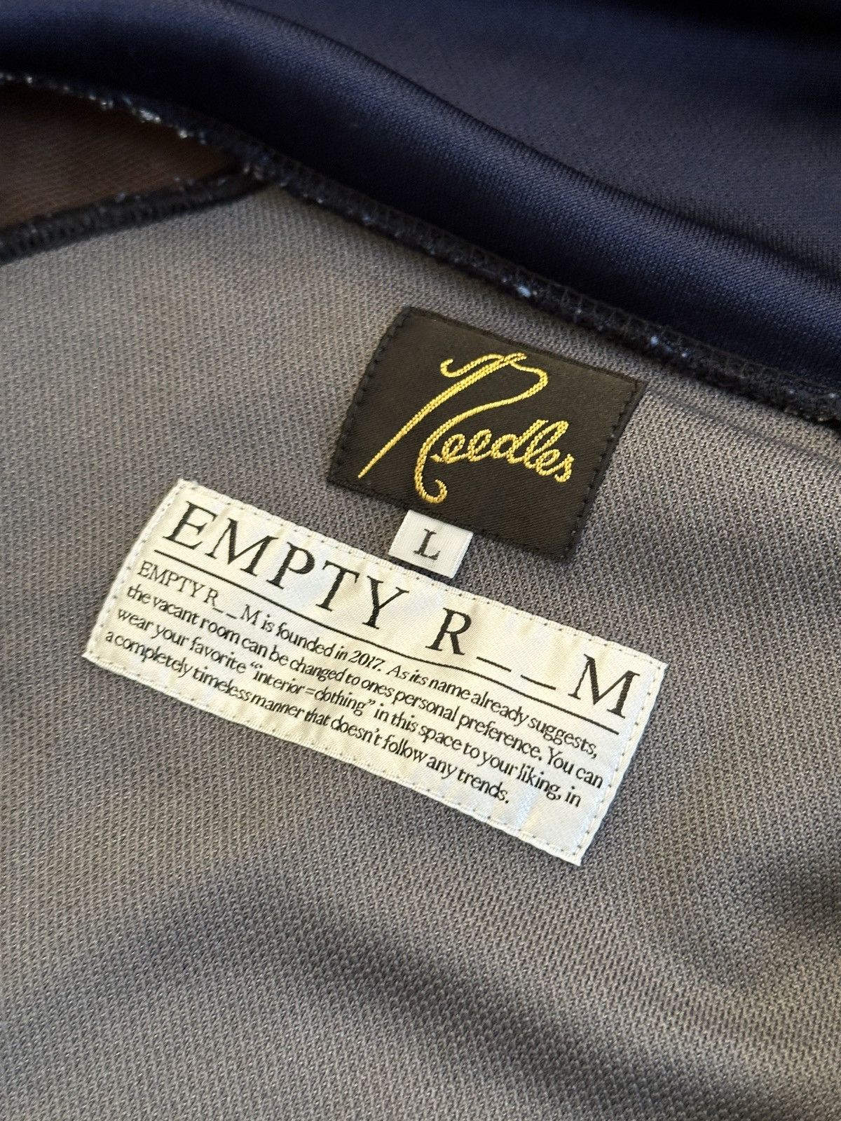 Needles Needles x Empty Room Track Jacket Navy Silver Size US L / EU 52-54 / 3 - 5 Thumbnail