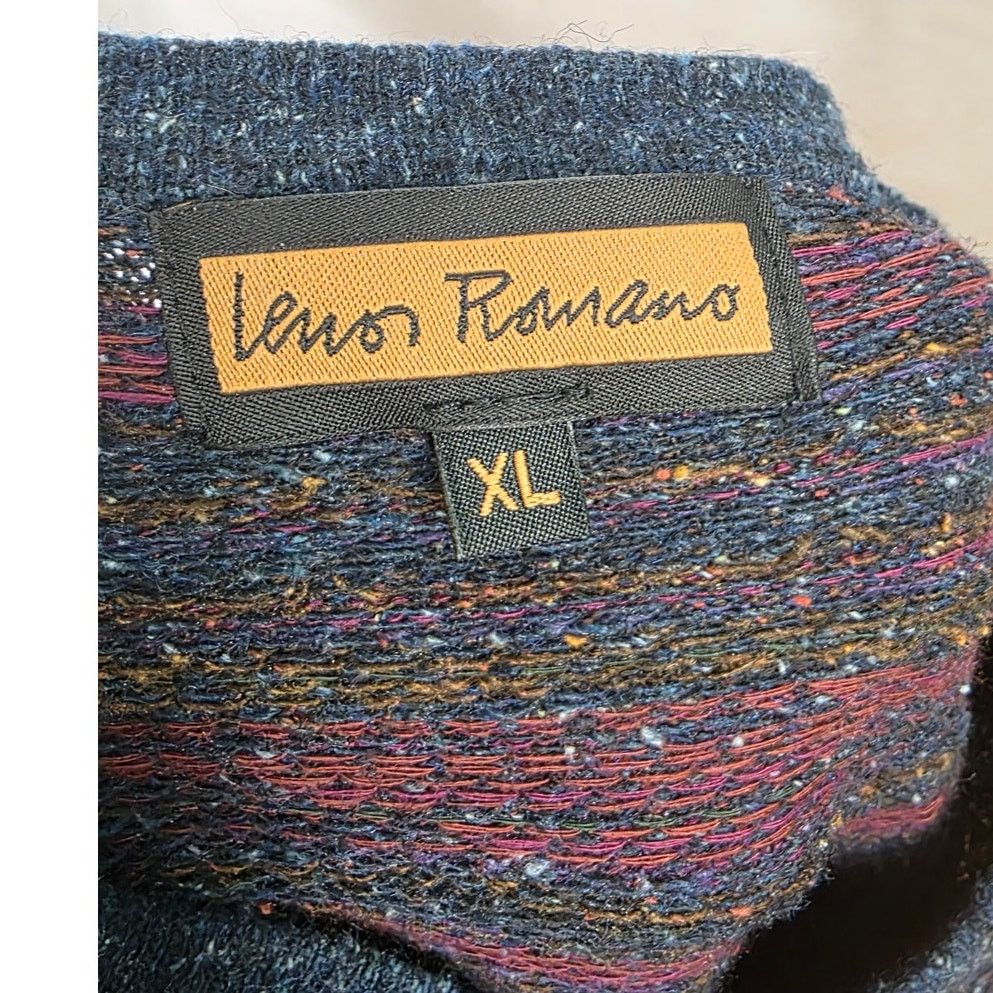 Other Lenor Romano Wool, Silk Cotton Blend Multi Colored Sweater Size US XL / EU 56 / 4 - 6 Thumbnail