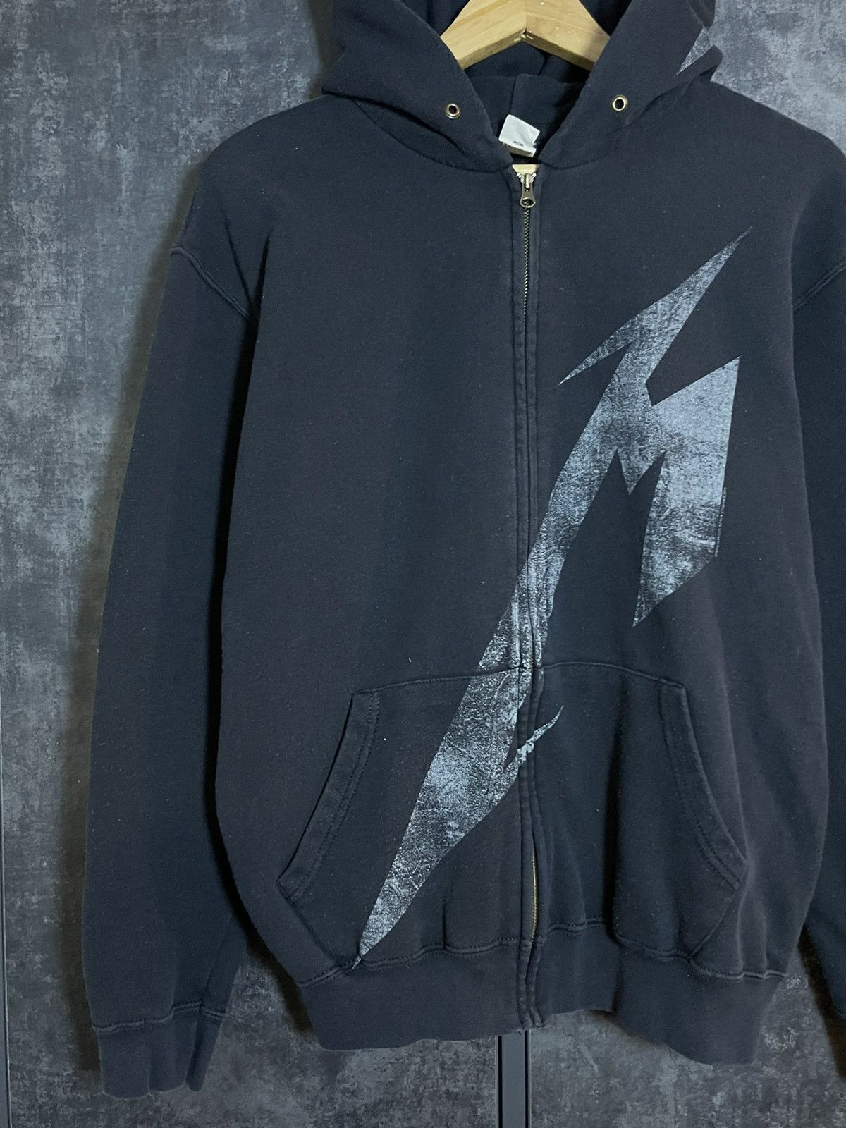 Band Tees Crazy Metallica Faded Black Zip Hoodie Big Logo Streetwear Size US M / EU 48-50 / 2 - 9 Thumbnail