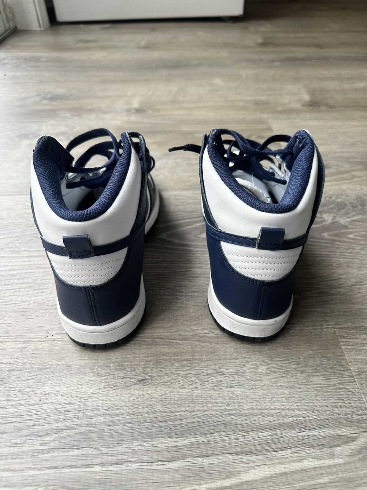 Nike Hi top Navy dunks Size US 5.5 / EU 38 - 4 Thumbnail