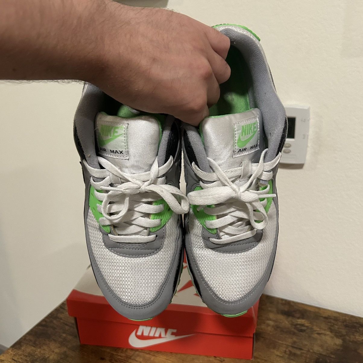 Nike 2020 Nike air max 90 recraft OG lime green Size US 12 / EU 45 - 3 Thumbnail