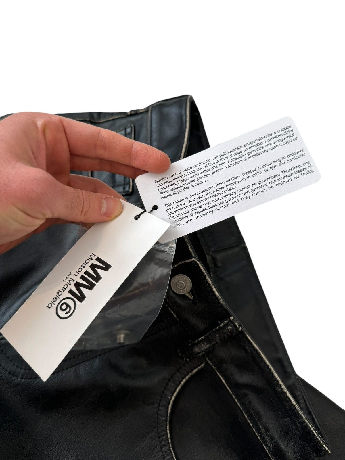 Maison Margiela $1475 Reconstructed Patchwork Leather Pant Size 26" / US 2 / IT 38 - 11 Thumbnail