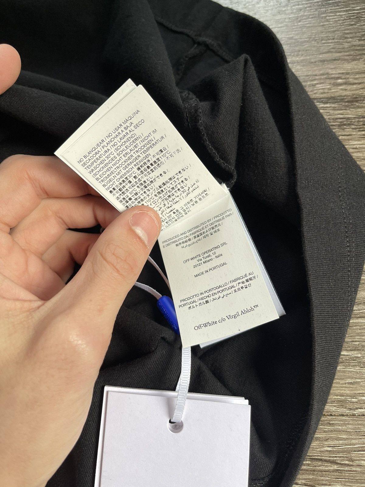 Off-White NEW Off White Black Arrows Stitched Tee Shirt Size US XL / EU 56 / 4 - 9 Thumbnail