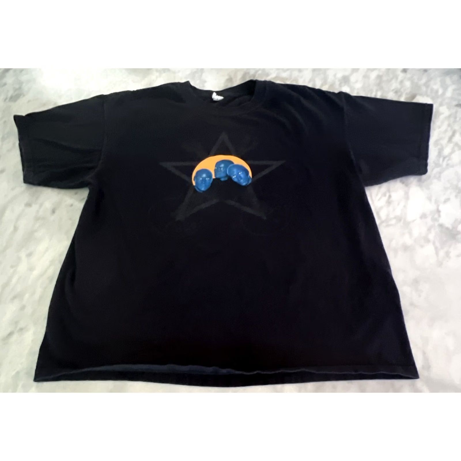 Anvil Blue Man Group Tour Tshirt XL How To Be A Megastar 2.1 Live! Double Sided Anvil Black Mens Music Size US XL / EU 56 / 4 - 3 Thumbnail