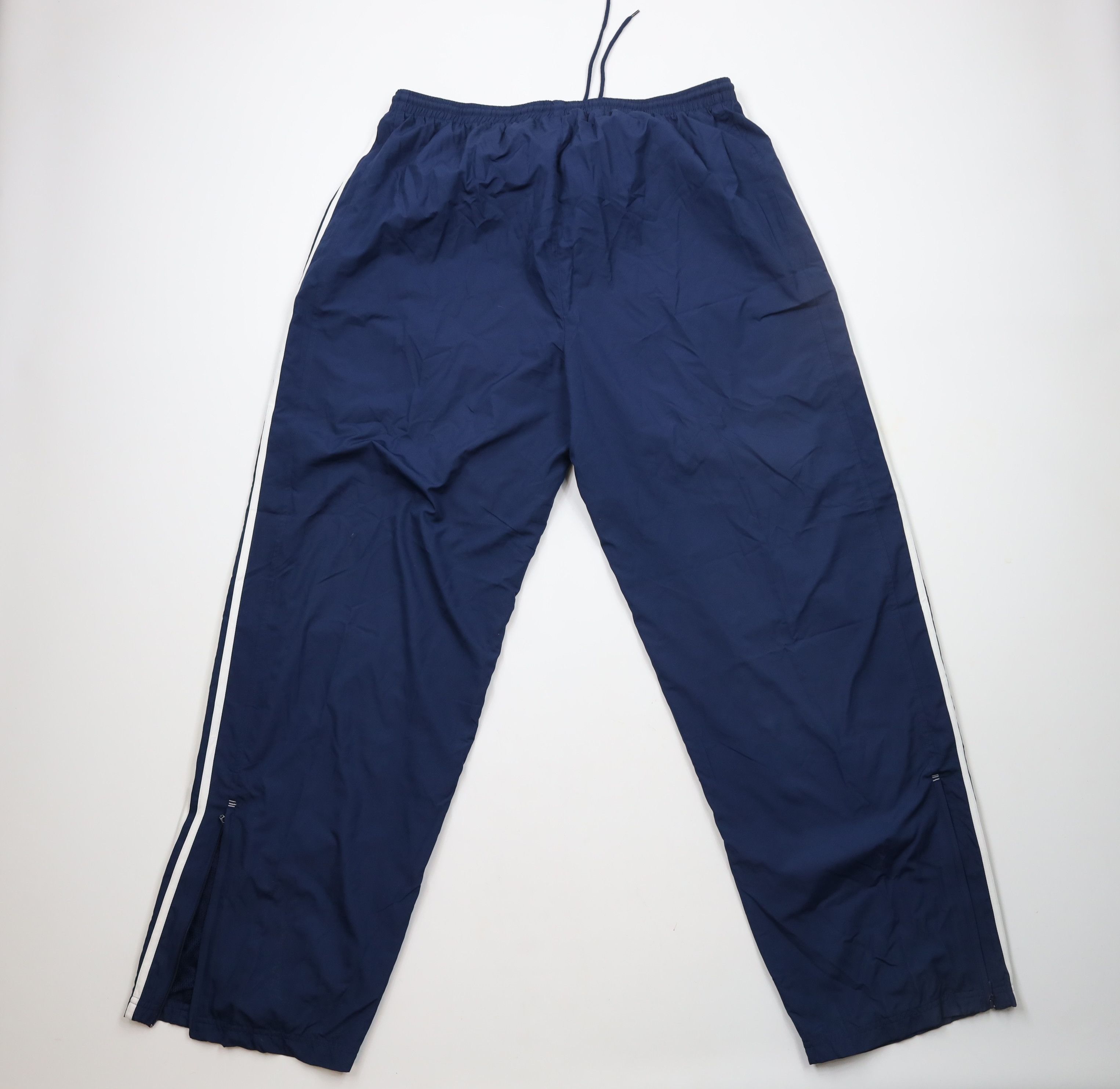 Adidas × Vintage Vintage Y2K 2004 Adidas Striped Lined Wide Leg Pants Blue Size US 40 / EU 56 - 9 Thumbnail