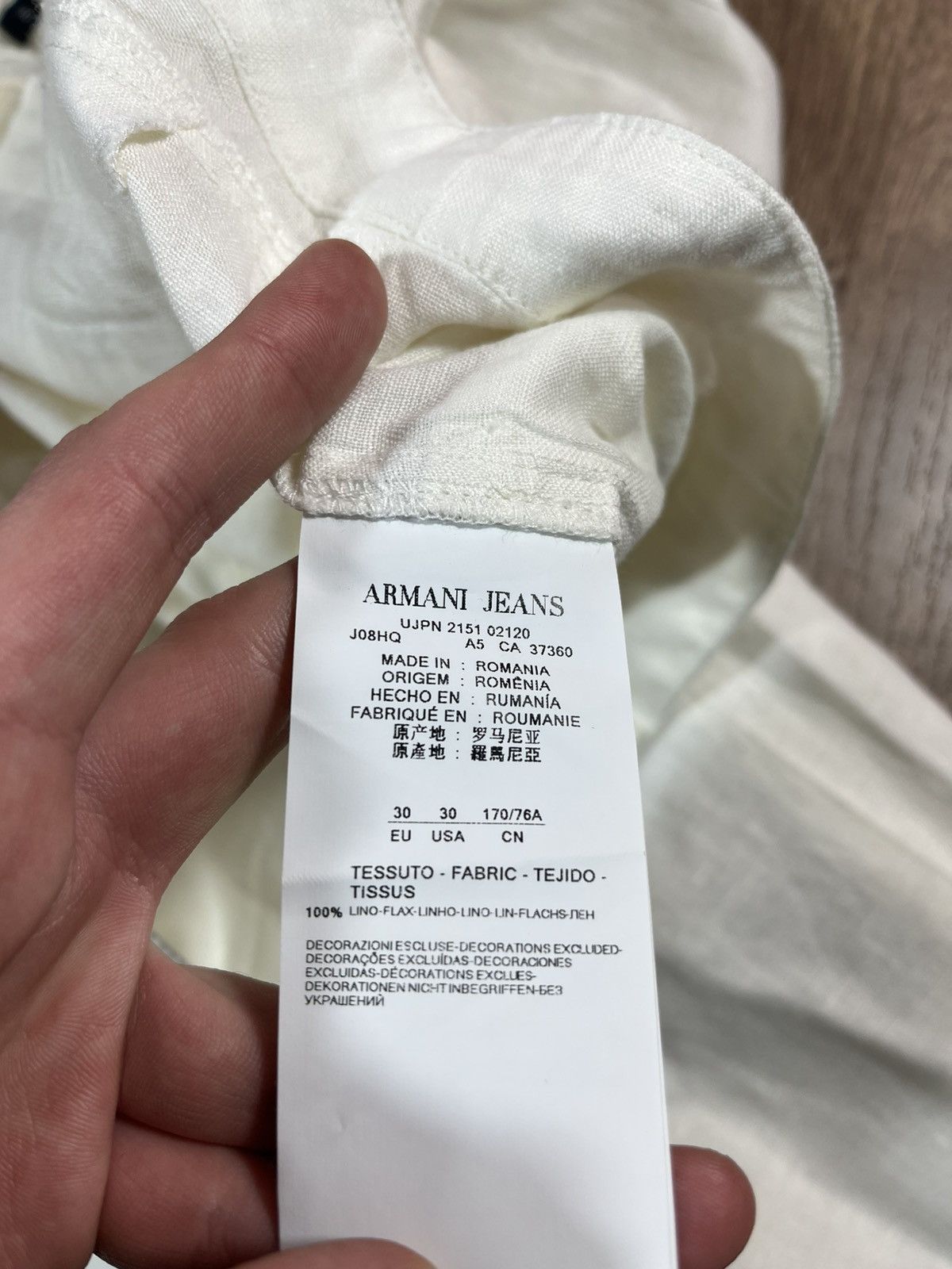 Armani Armani Flared Linen Vintage Pants Very Rare Size 30" / US 8 / IT 44 - 10 Thumbnail