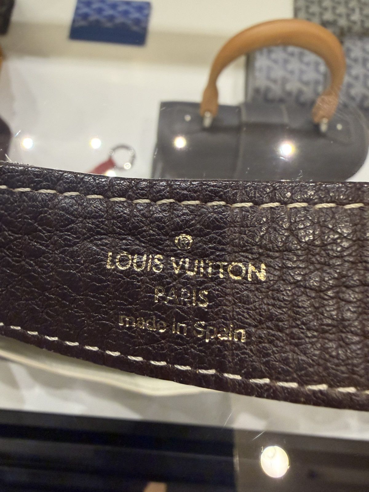 Louis Vuitton Louis Vuitton Canvas Leather Monogram Belt - Brown Size 32 - 2 Thumbnail