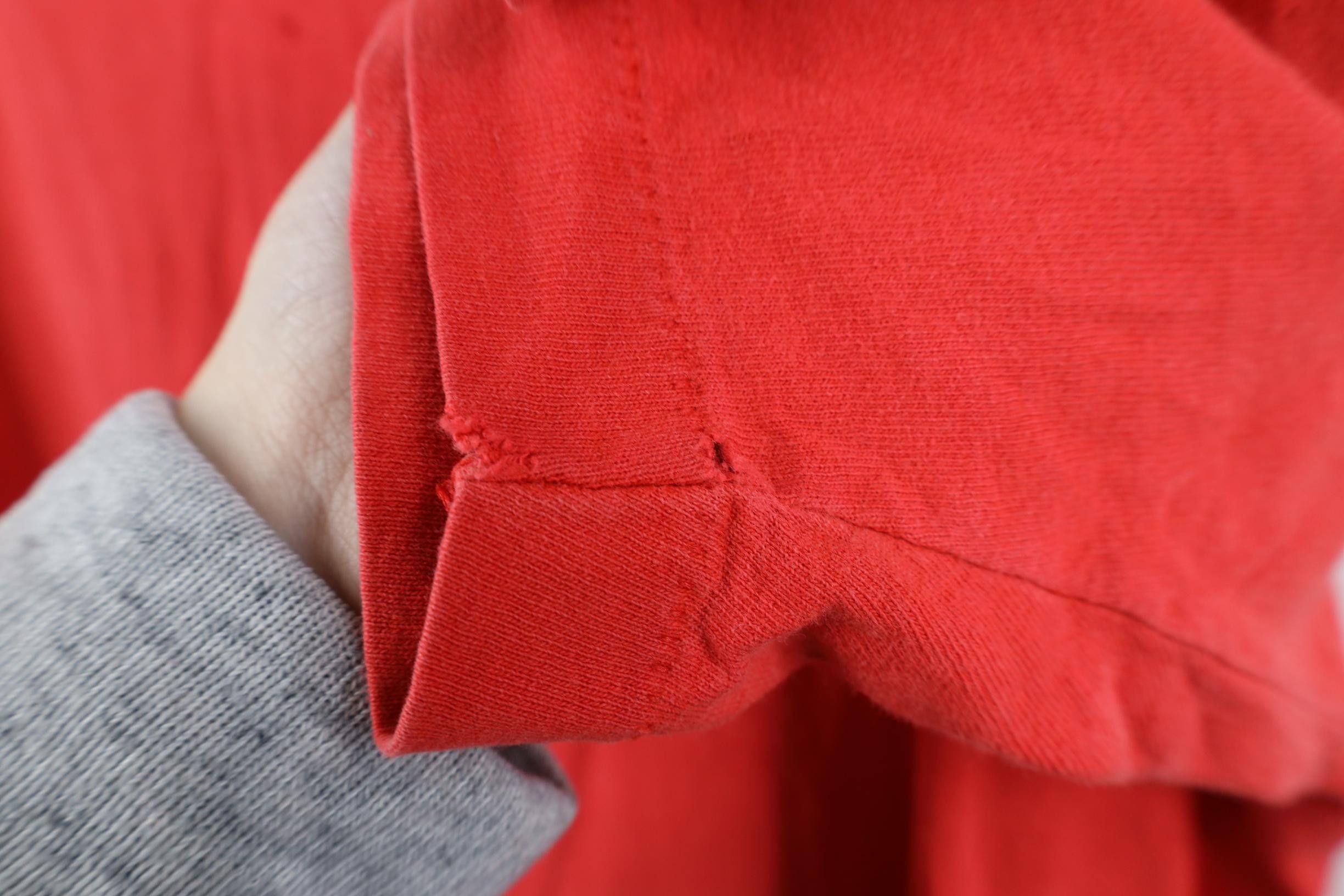 Vintage Vintage 90s Streetwear Blank Cotton Pocket T-Shirt Red USA Size US XXL / EU 58 / 5 - 10 Thumbnail