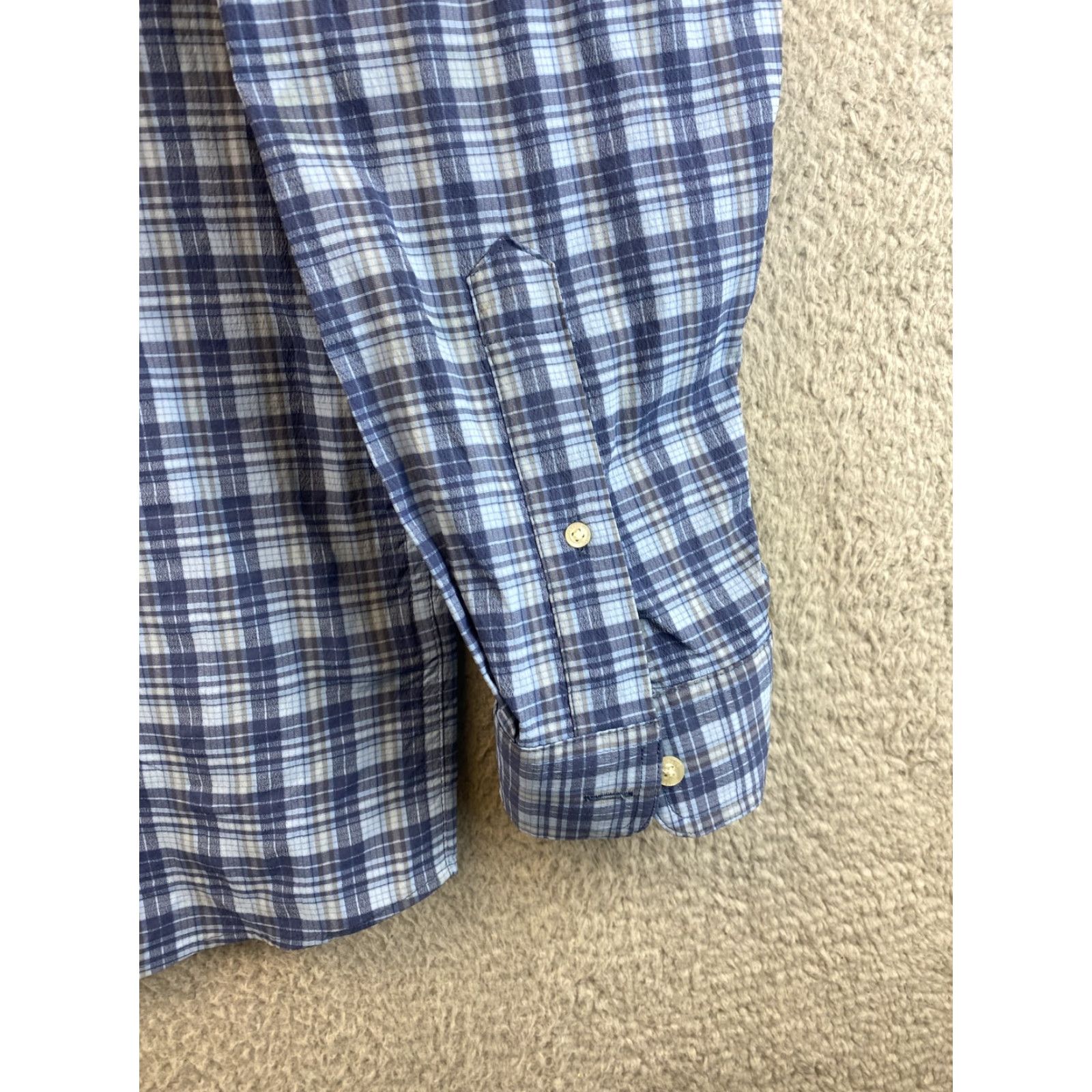 Vineyard Vines VINEYARD VINES Men’s Button-Up Shirt L Blue Check Whale Logo Long Sleeve Casual Fall Spring Winter Size US L / EU 52-54 / 3 - 2 Thumbnail