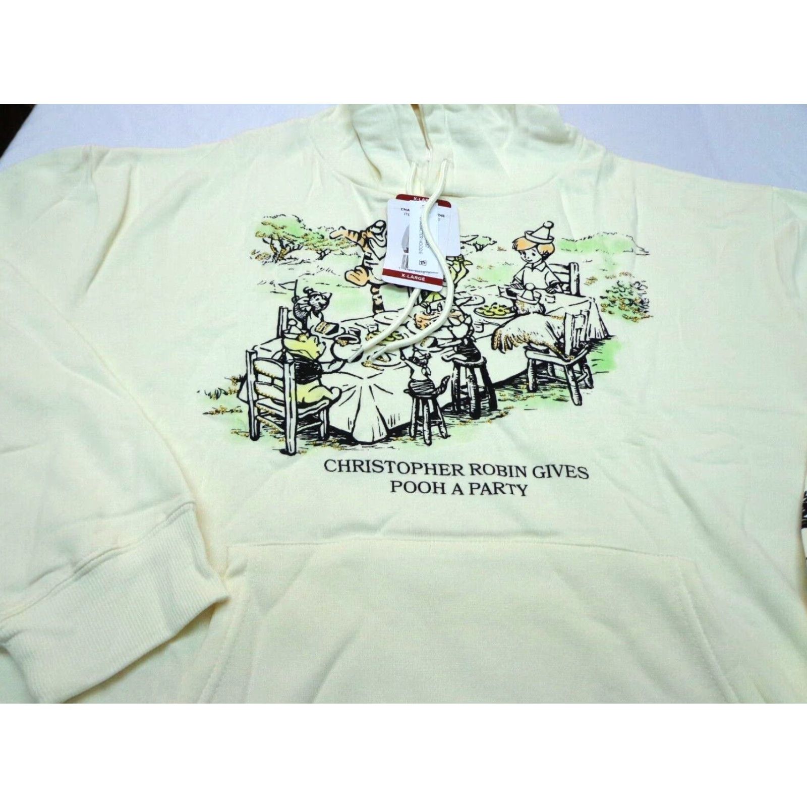 Disney Disney Winnie The Pooh & Friends Hoodie Sweatshirt Womens XL Ivory Pullover Front Pouch NEW Size XL / US 12-14 / IT 48-50 - 2 Thumbnail