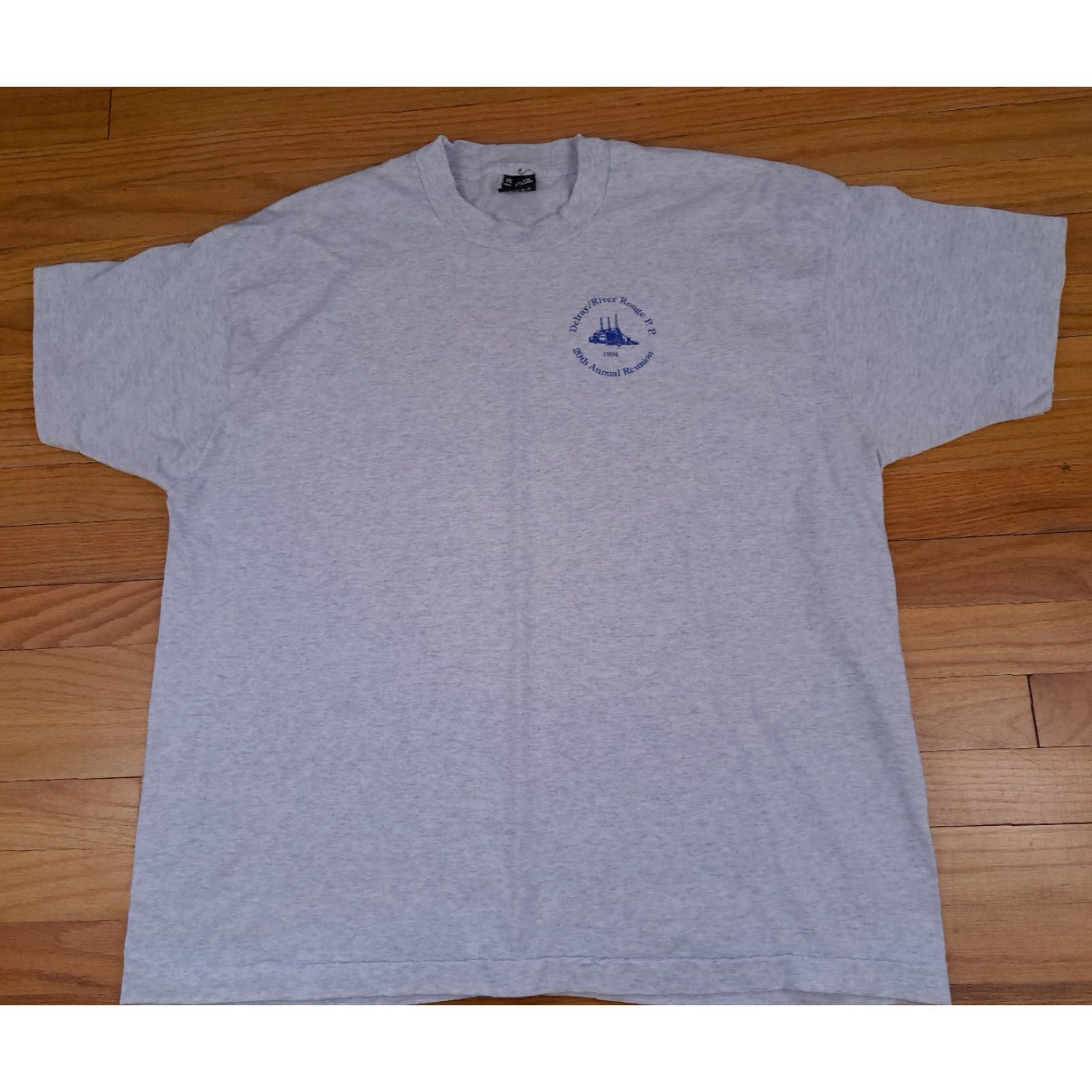 Vintage VINTAGE Delray/River Rouge Power Plant 20th Reunion T-Shirt USA Made 2XL Gray Mens 1994 Size US XXL / EU 58 / 5 - 3 Thumbnail