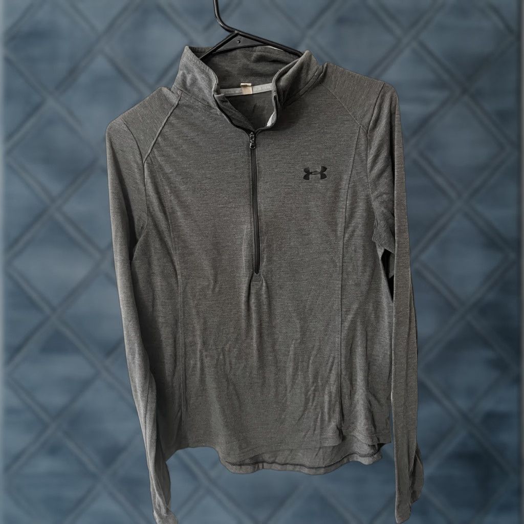 Under Armour Under Armour Lightweight Long Sleeve Shirt Men M Gray Black Tech 1/4 Zip Activewear Cross Training Size US M / EU 48-50 / 2 - 1 Thumbnail