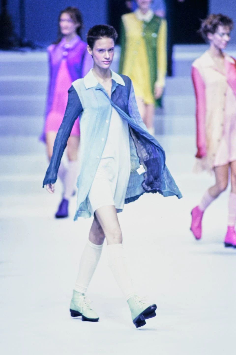 Issey Miyake Issey Miyake 1995ss Gradient Silk Shirt (Free Size) Size ONE SIZE - 2 Thumbnail