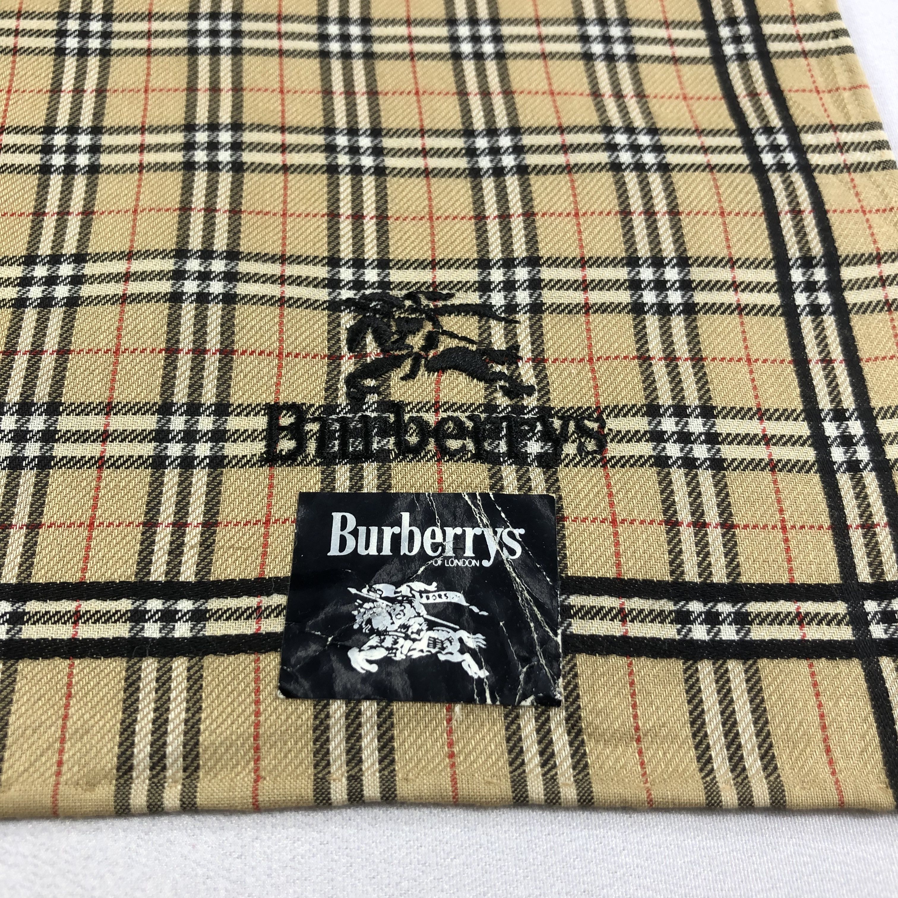 Burberry Burberrys Nova Check Handkerchief Neckerchief Bandana H1961 Size ONE SIZE - 4 Thumbnail