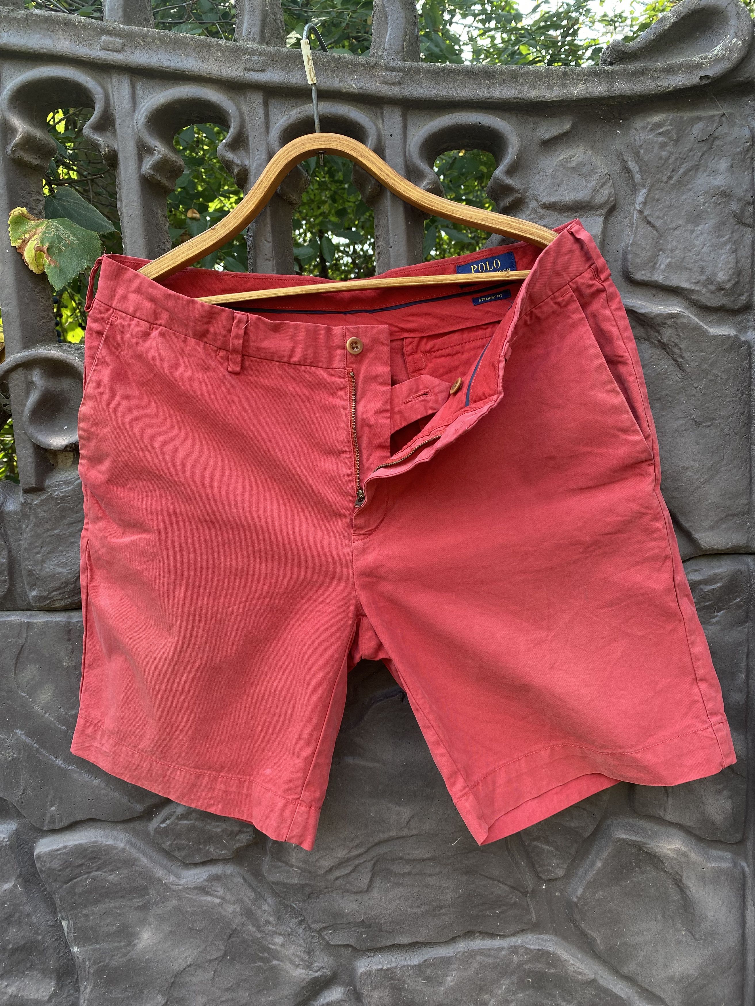Polo Ralph Lauren × Vintage Polo Ralph Lauren Mens Chino shorts Sz 34 Pink 100% Cotton Size US 34 / EU 50 - 5 Thumbnail