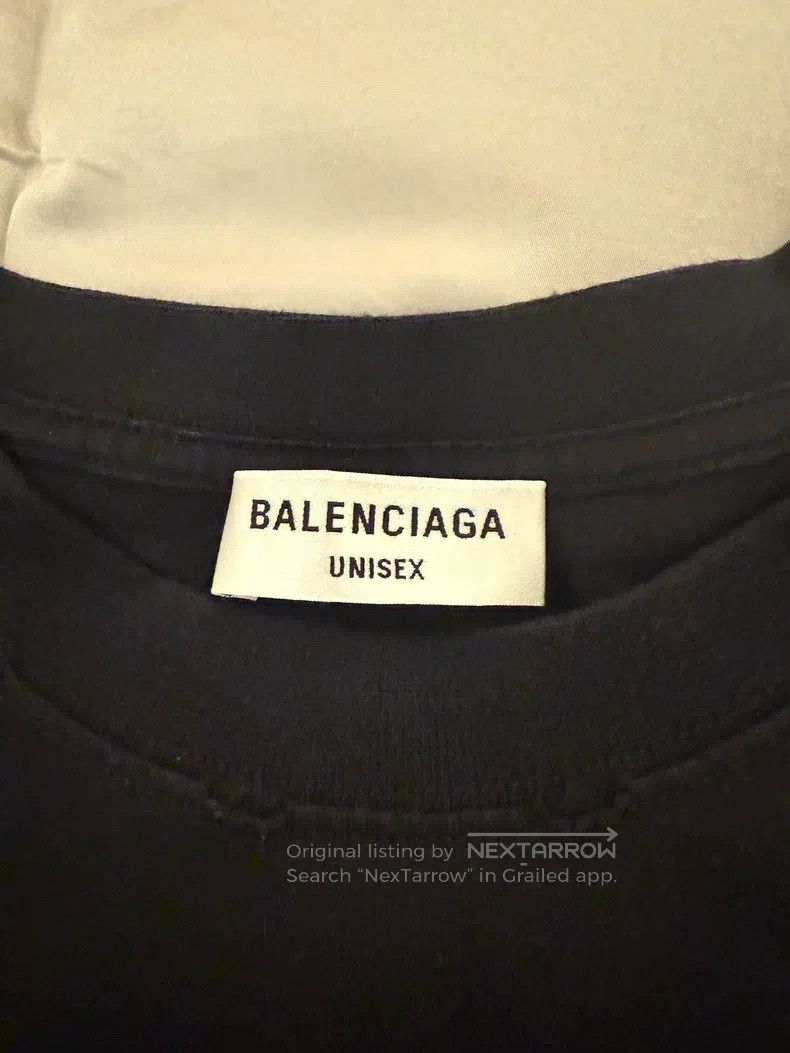 Balenciaga Balenciaga Cursive T-Shirt Size US XL / EU 56 / 4 - 2 Thumbnail