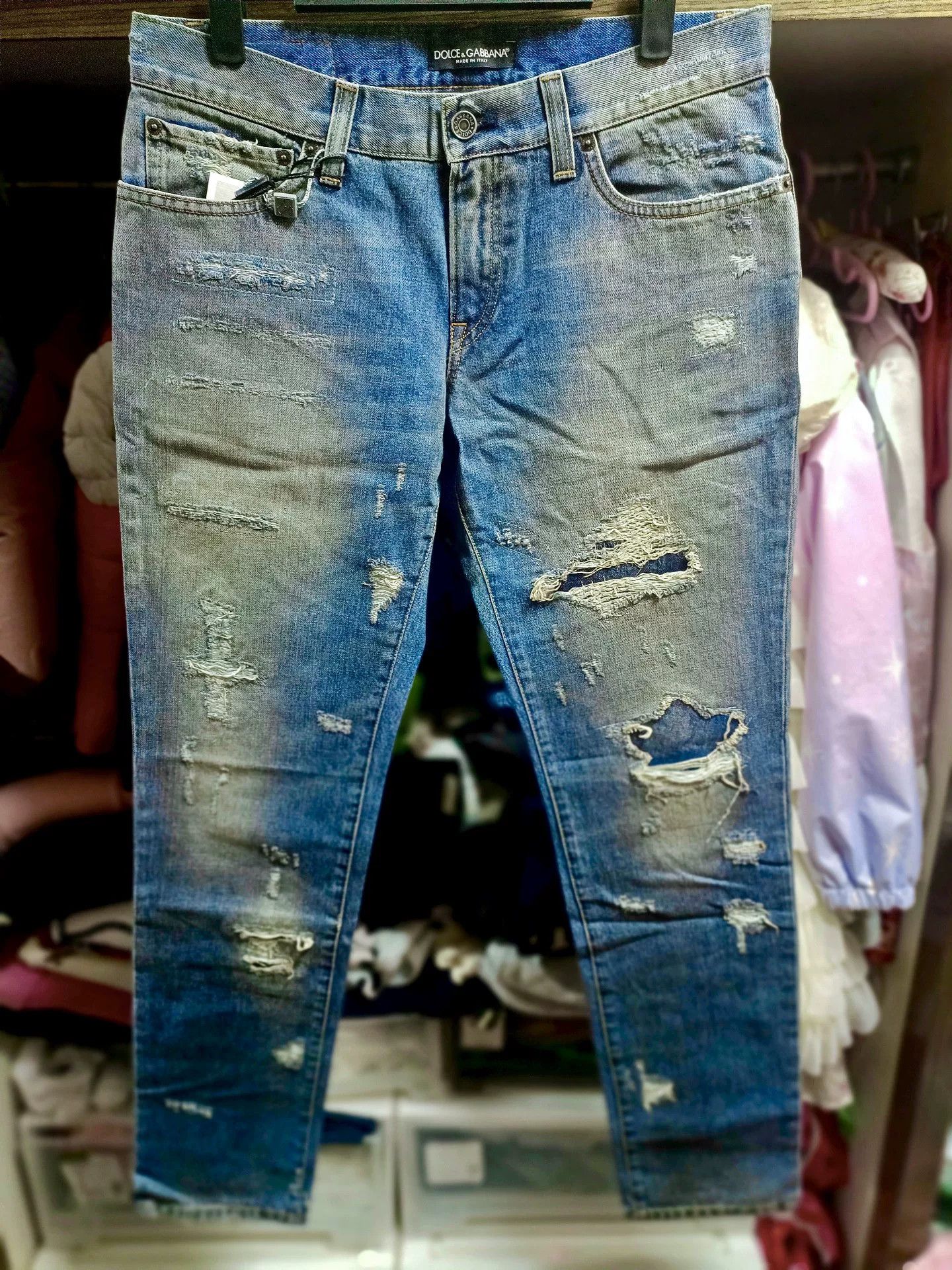 Dolce & Gabbana Dolce&Gabbana Runway Distressed Jeans Size US 28 / EU 44 - 1 Thumbnail