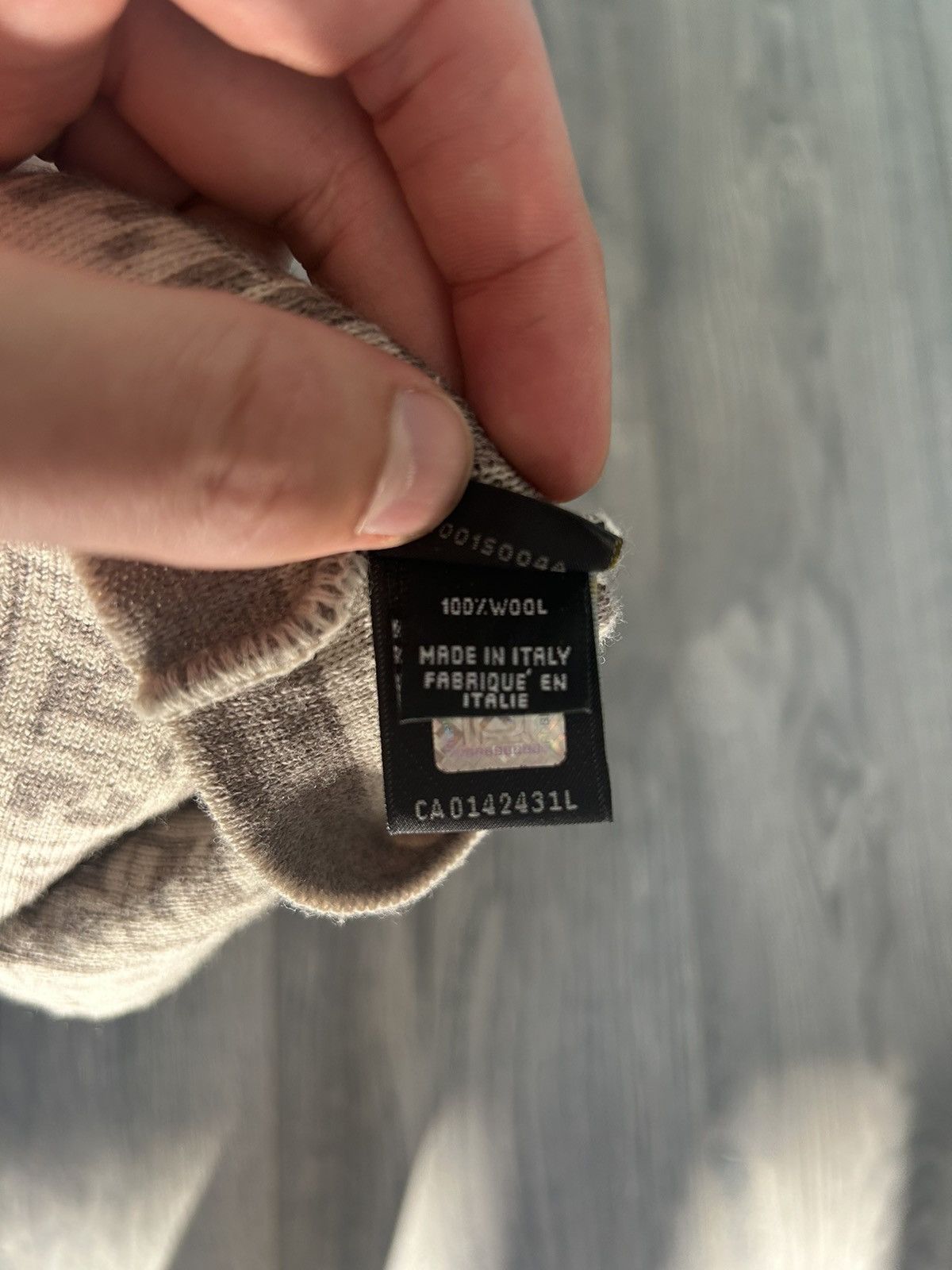 Fendi FF Zucca Monogram 100% Wool Beanie Size ONE SIZE - 5 Thumbnail