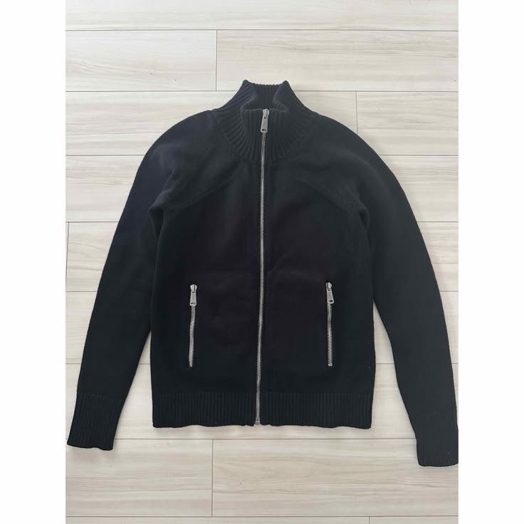 06AW Dior Homme Cashmere Zip Knit