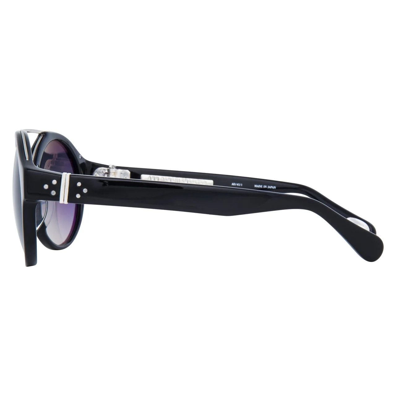 Ann Demeulemeester Ann Demeulemeester Sunglasses Round Black and Graduated Size ONE SIZE - 3 Thumbnail