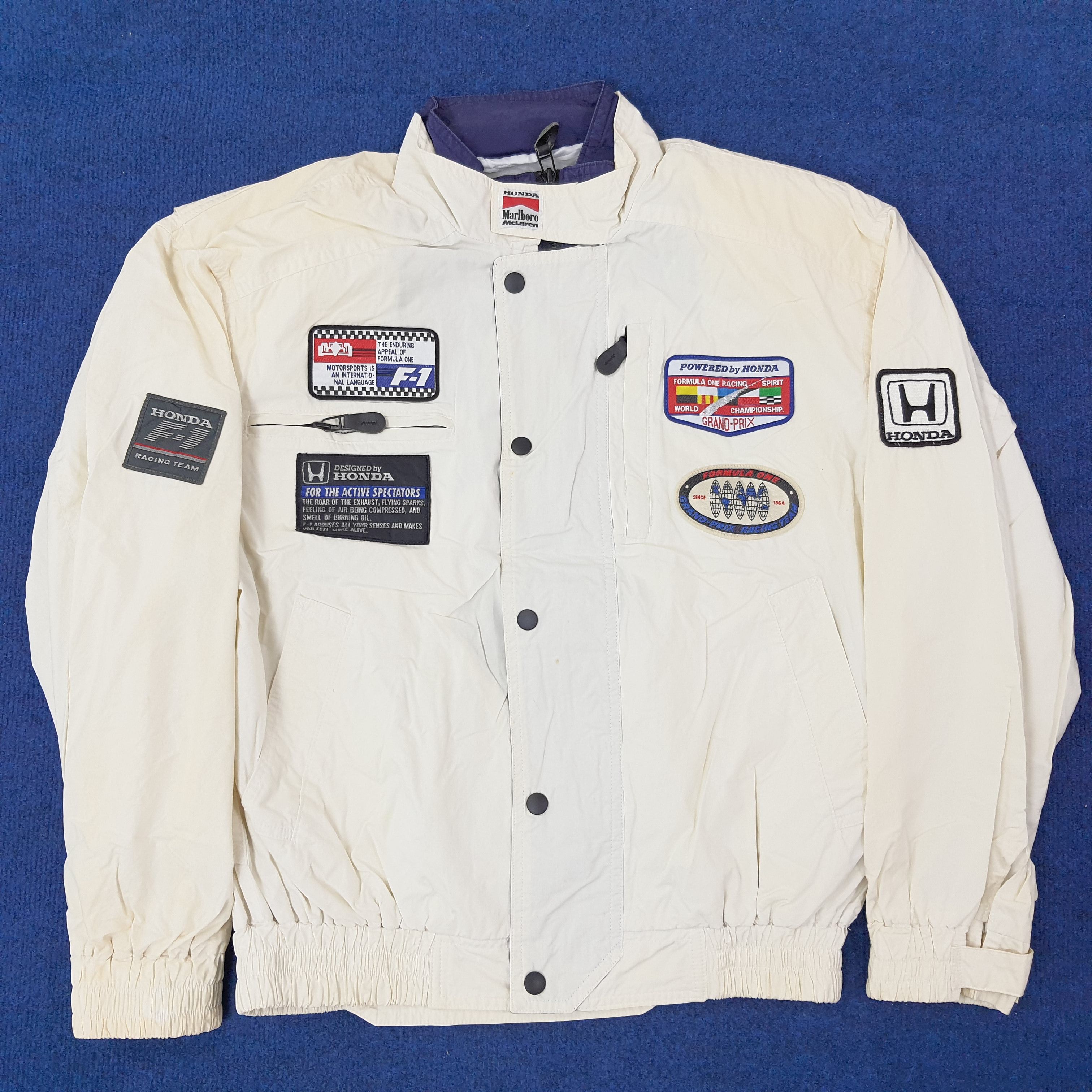 Honda Vintage HONDA F1 Japan Motorsports Racing Jacket C246N20 Size US L / EU 52-54 / 3 - 1 Thumbnail