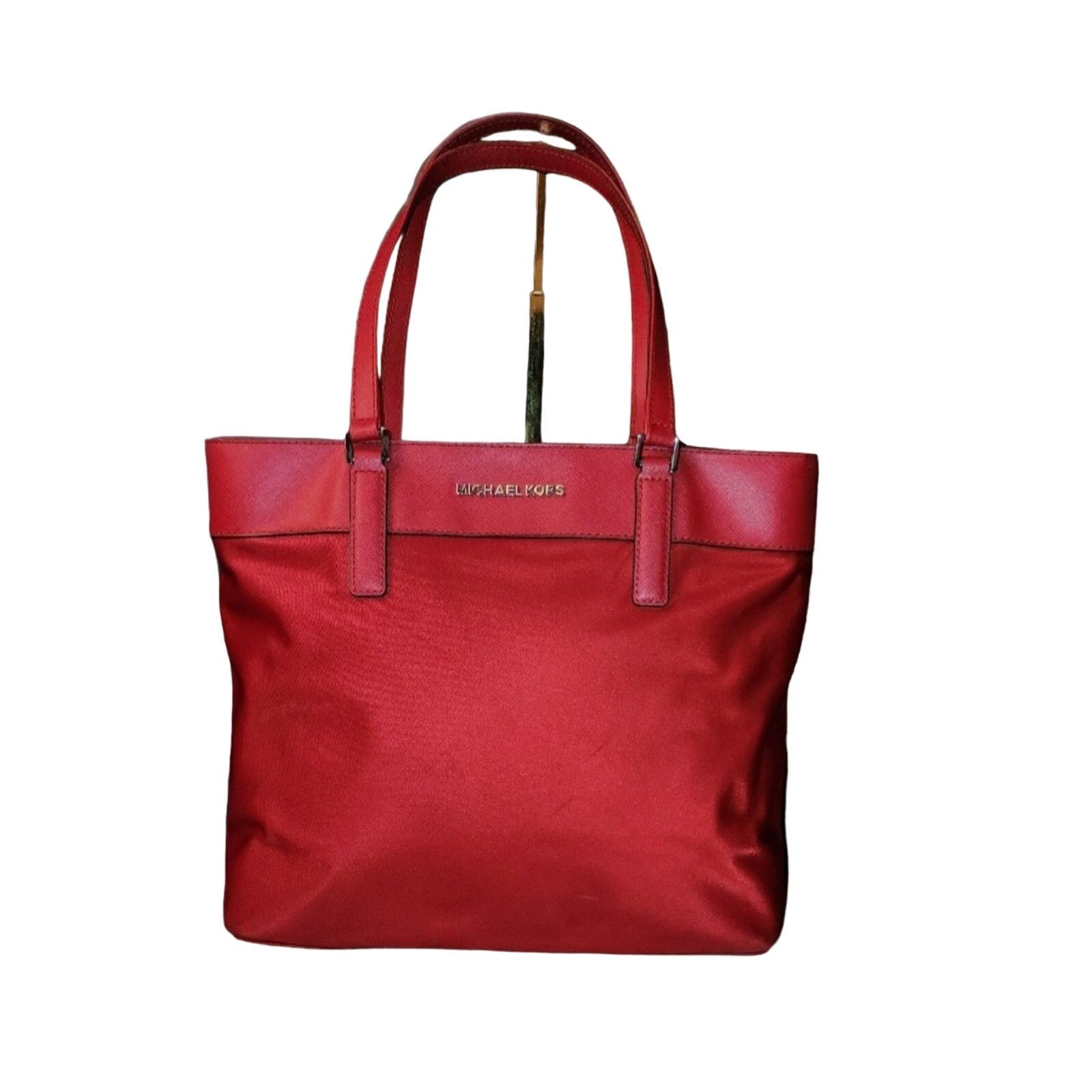 Michael Kors Michael Kors Small Top Nylon & Saffiano Leather Crimson Red. Size ONE SIZE - 1 Thumbnail