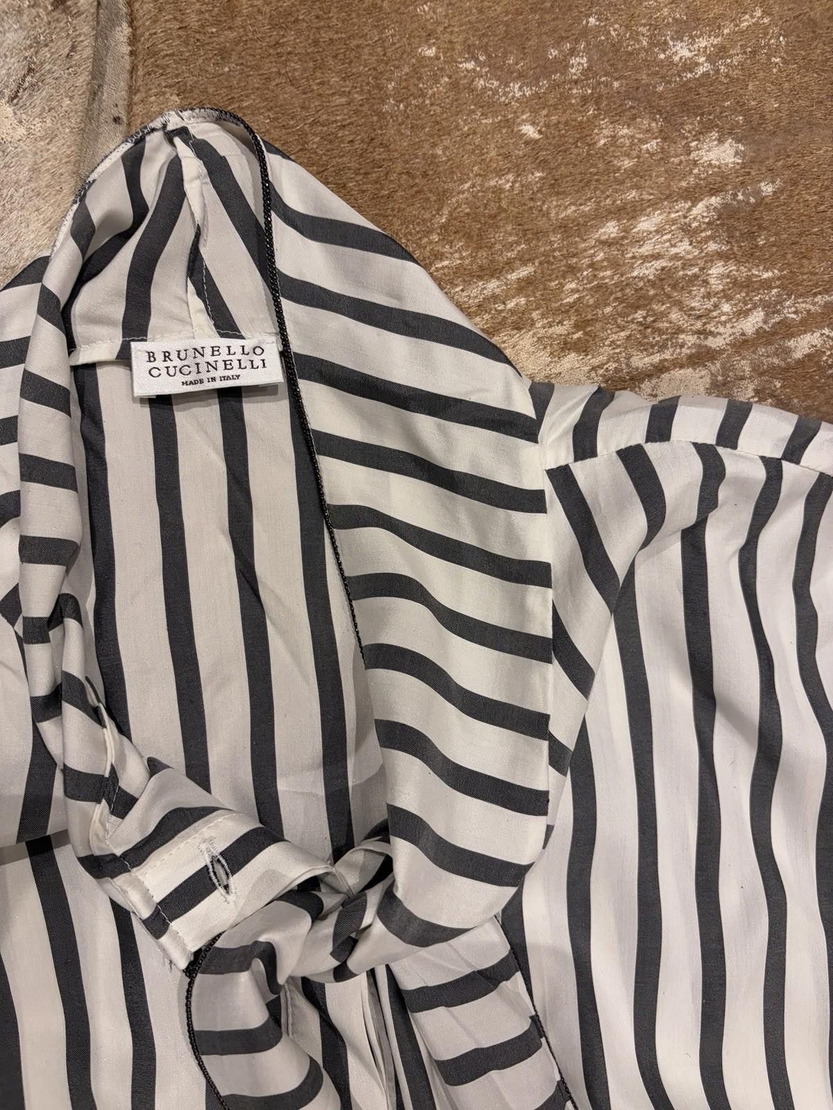Brunello Cucinelli Brunello Cucinelli Blouse Size L / US 10 / IT 46 - 5 Thumbnail