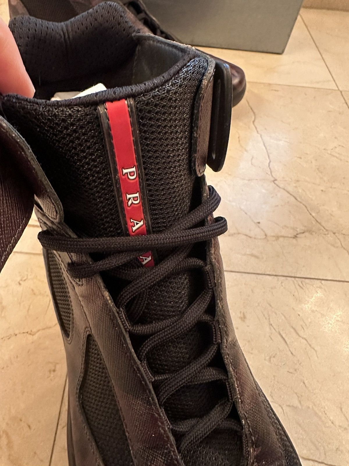 Prada Rare Prada America's Cup Saffiano Camo 10.5 UK (US11.5-12) Size US 11.5 / EU 44-45 - 10 Thumbnail