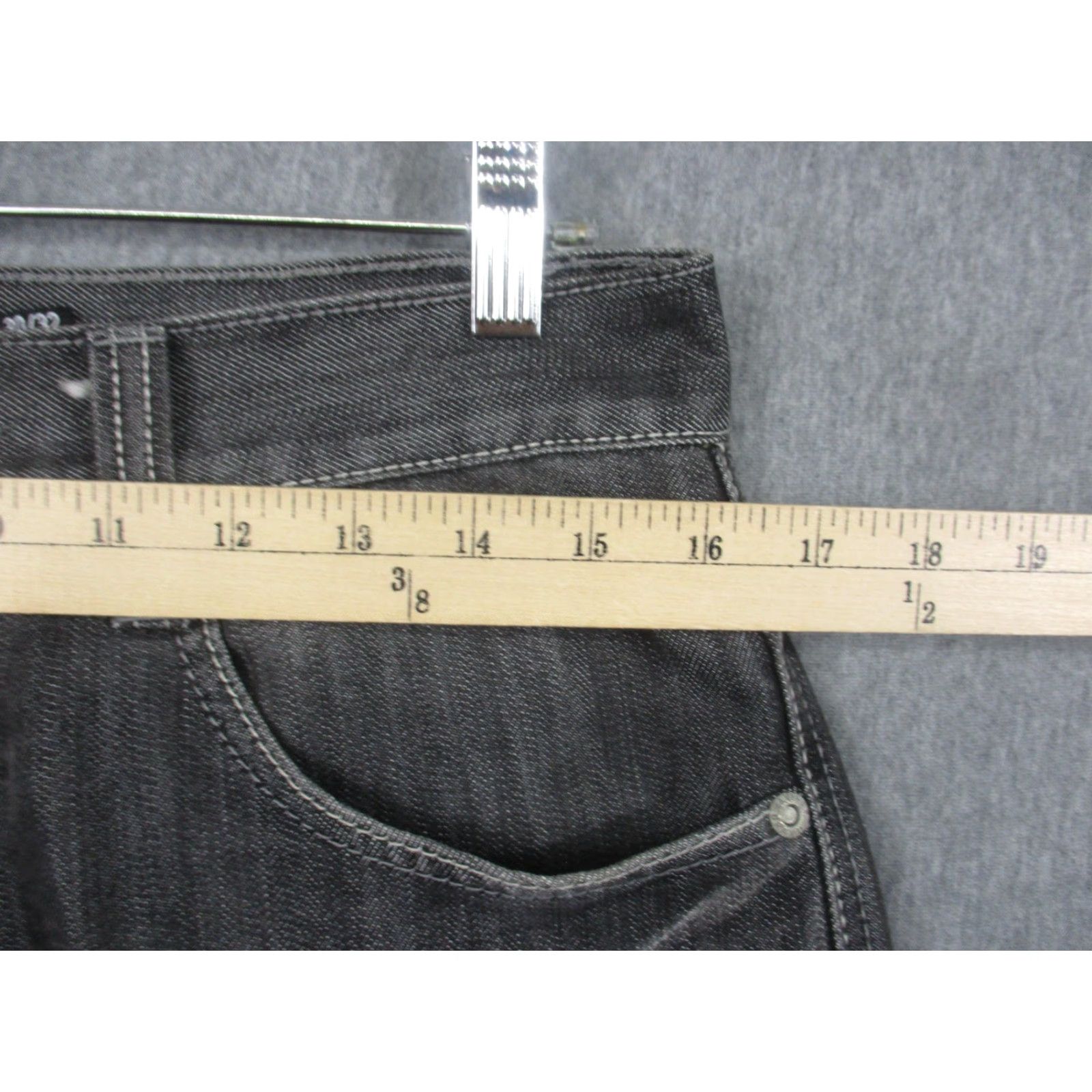 Avirex Avirex Jeans Mens 30x32 Gray Regular Fit Straight Leg Embroidered Pockets Denim Size US 30 / EU 46 - 3 Thumbnail
