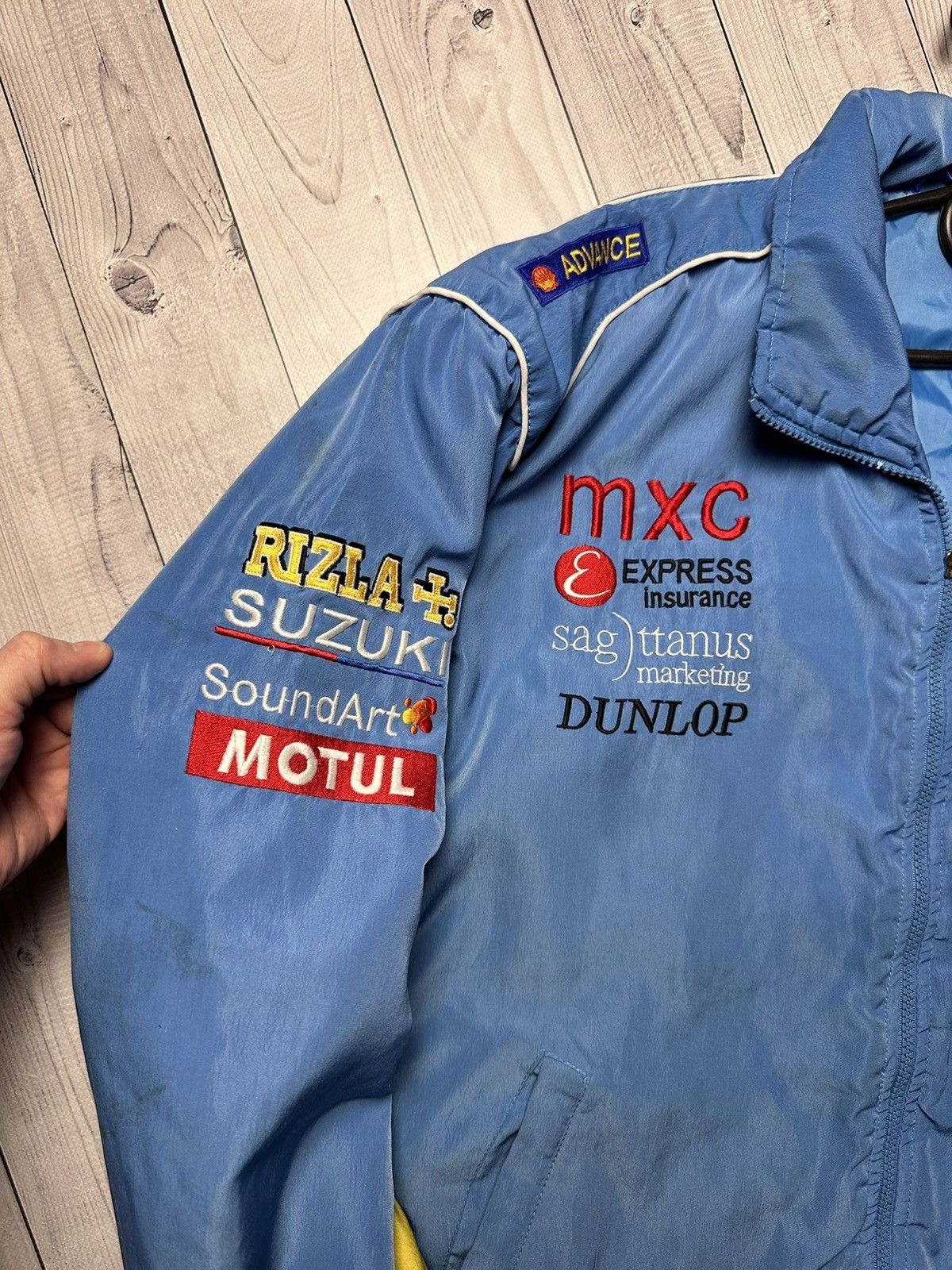 Vintage Vintage Racing jacket Suzuki Dainese Rizla size L logo blue Size US L / EU 52-54 / 3 - 4 Thumbnail