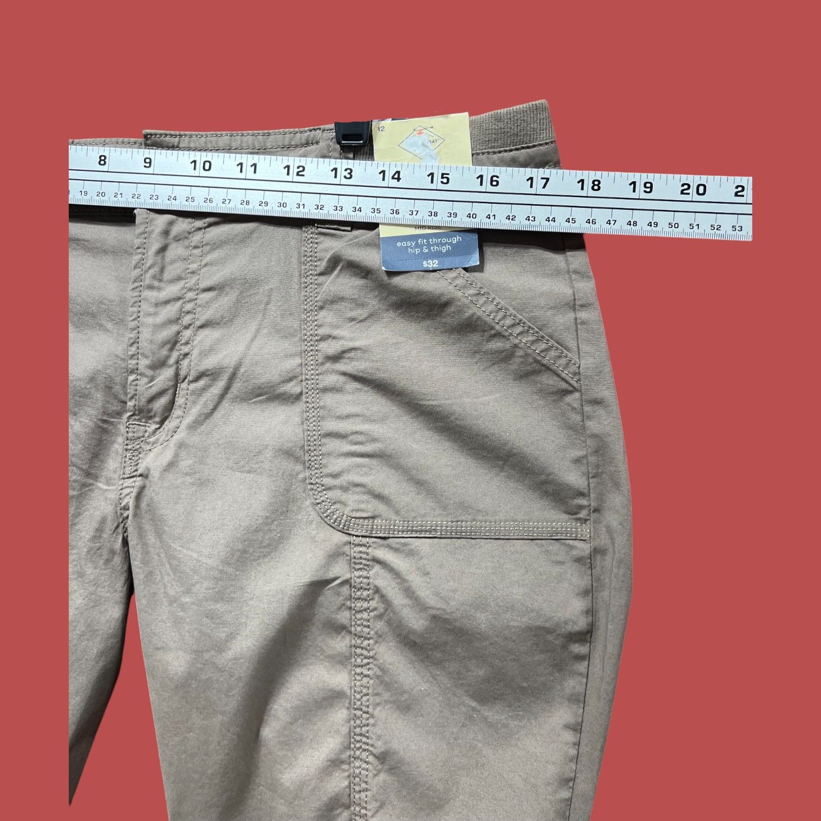 Other St. John's Bay - Women's Mid-Rise Cargo Bermuda Short - Brow Size 34" / US 12 / IT 48 - 5 Thumbnail