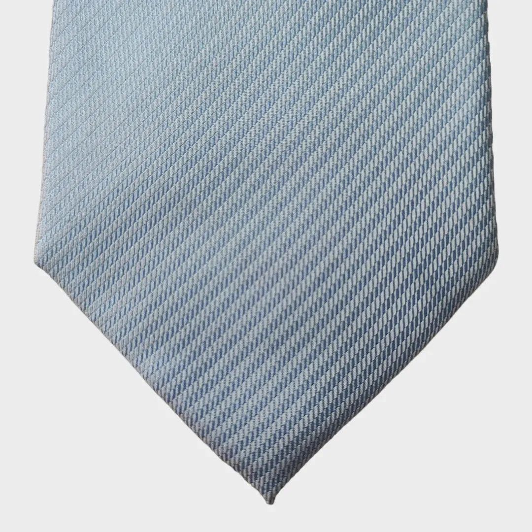 Hugo Boss HUGO BOSS SILK BLUE TIE - FASHIONELLA Size ONE SIZE - 3 Thumbnail