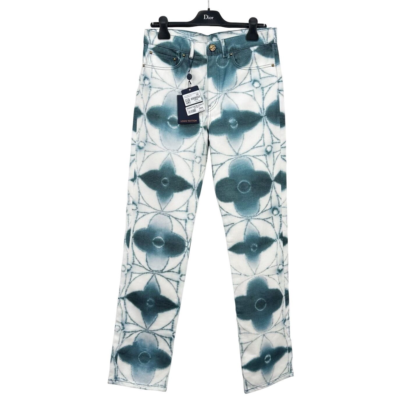 Louis Vuitton Louis Vuitton Shibori Monogram Denim Jeans 30 Size US 30 / EU 46 - 1 Thumbnail