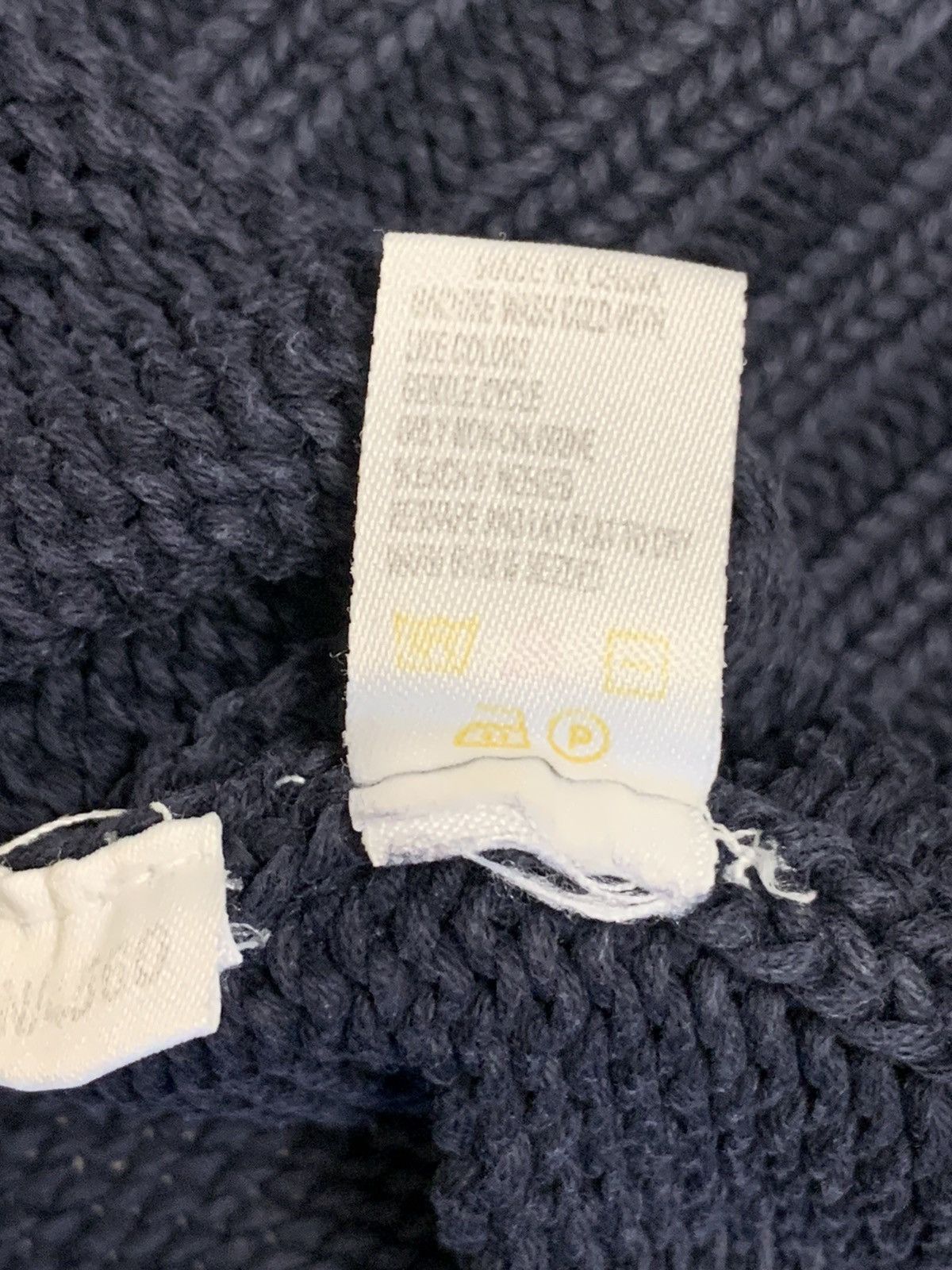 Yves Saint Laurent Vtg Yves Saint Laurent Navy Knit Sweater Fits 2XL-3XL Size US XXL / EU 58 / 5 - 16 Thumbnail