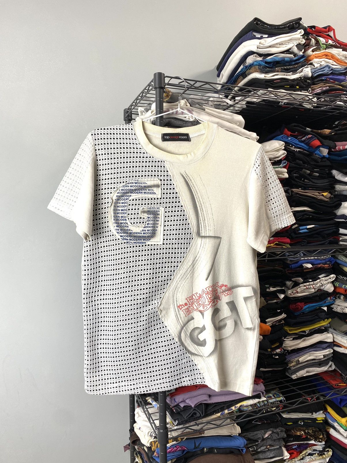 Japanese Brand Y2K Vintage Patchwork Anarchy Mesh T Shirt Band Gothic Punk Size US S / EU 44-46 / 1 - 1 Thumbnail