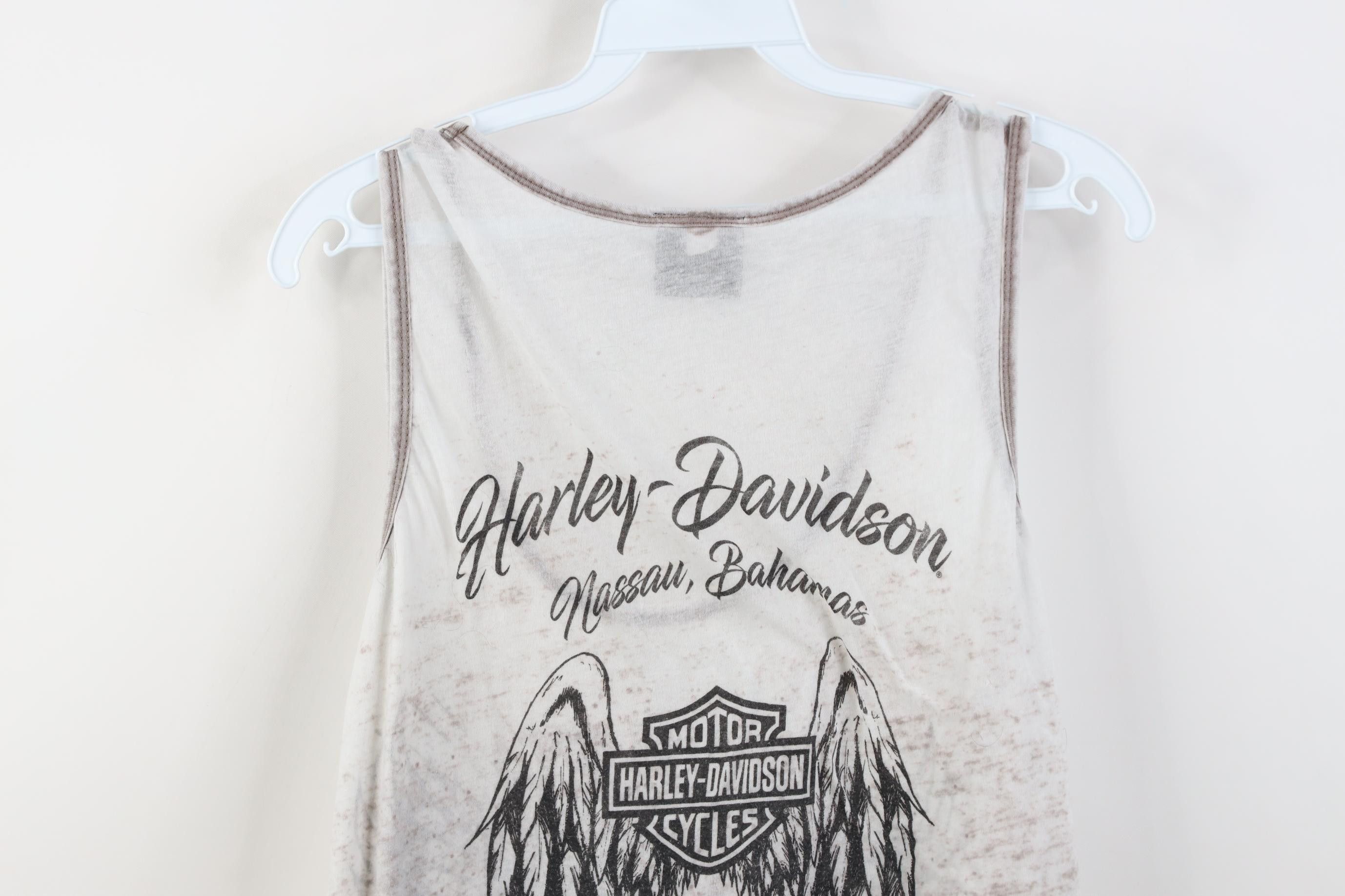 Harley Davidson Vintage Y2K Harley Davidson Sheer Jersey Tank Top T-Shirt Size XL / US 12-14 / IT 48-50 - 10 Thumbnail