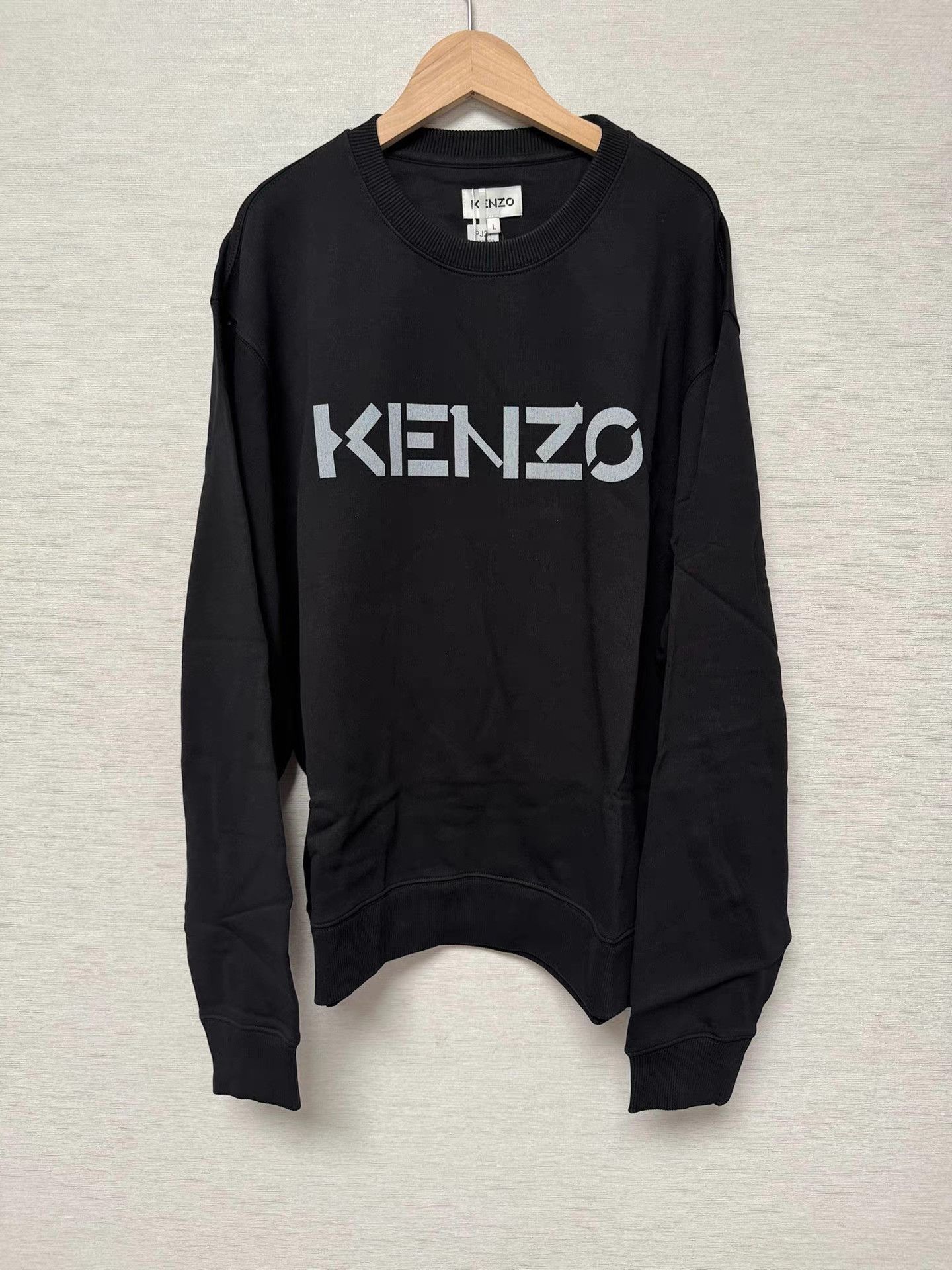 Kenzo Kenzo Black Crew Neck Sweatshirt K6 Size US L / EU 52-54 / 3 - 1 Thumbnail
