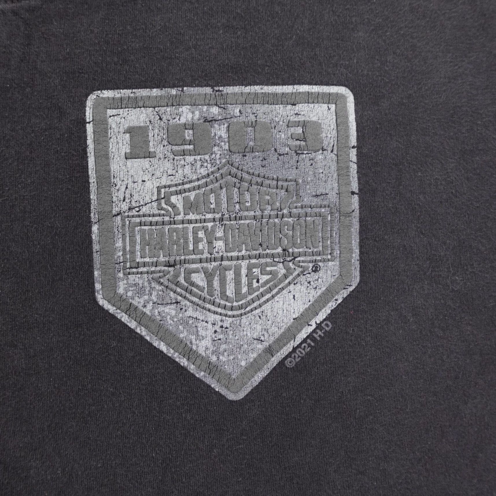 Harley Davidson Harley-Davidson Shirt Mens Large Black Barnett El Paso Texas Motorcycle Biker Shirt Size US L / EU 52-54 / 3 - 3 Thumbnail