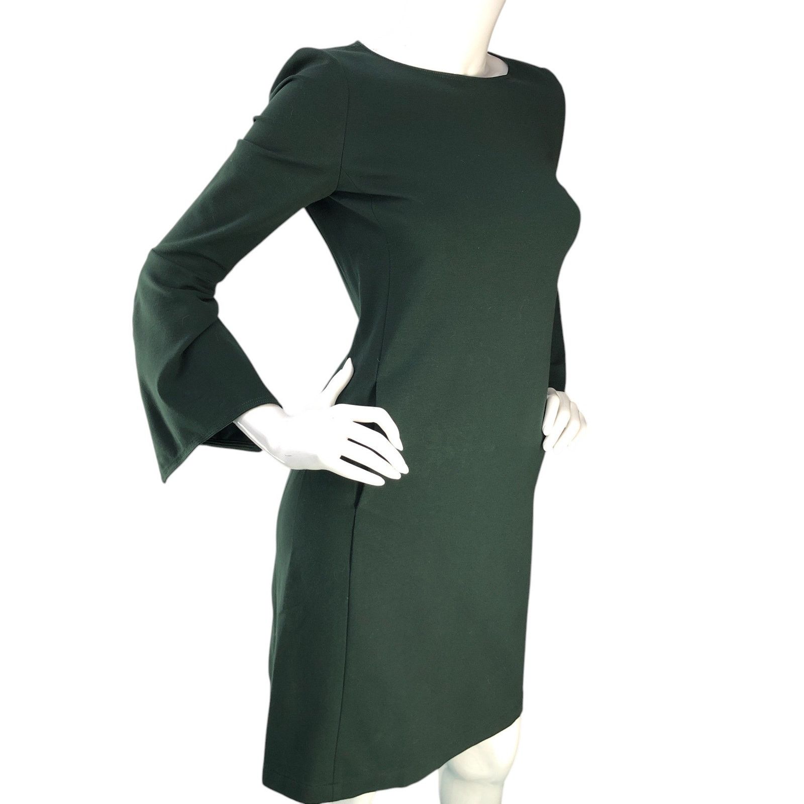 Lafayette 148 Lafayette 148 New York Womens Size XS Dress Round Neck Green Size XS / US 0-2 / IT 36-38 - 10 Thumbnail