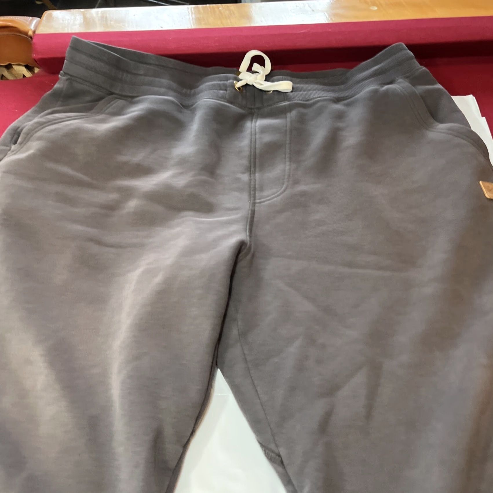 Vintage MOOSEJAW mountaineering JOGGERS GRAY Mens Drawstring Thick Cotton Pockets 2X Men Size US 39 - 3 Thumbnail