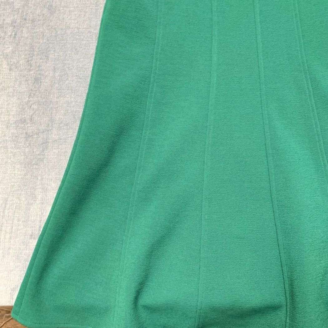 MAGGY LONDON Maggy London Dress Womens A-Line Emerald Green Back Zip Party 4 Sleeveless Mock Neck Polymer Polyester Casual, Cocktail, Party/Cocktail Size S / US 4 / IT 40 - 3 Thumbnail