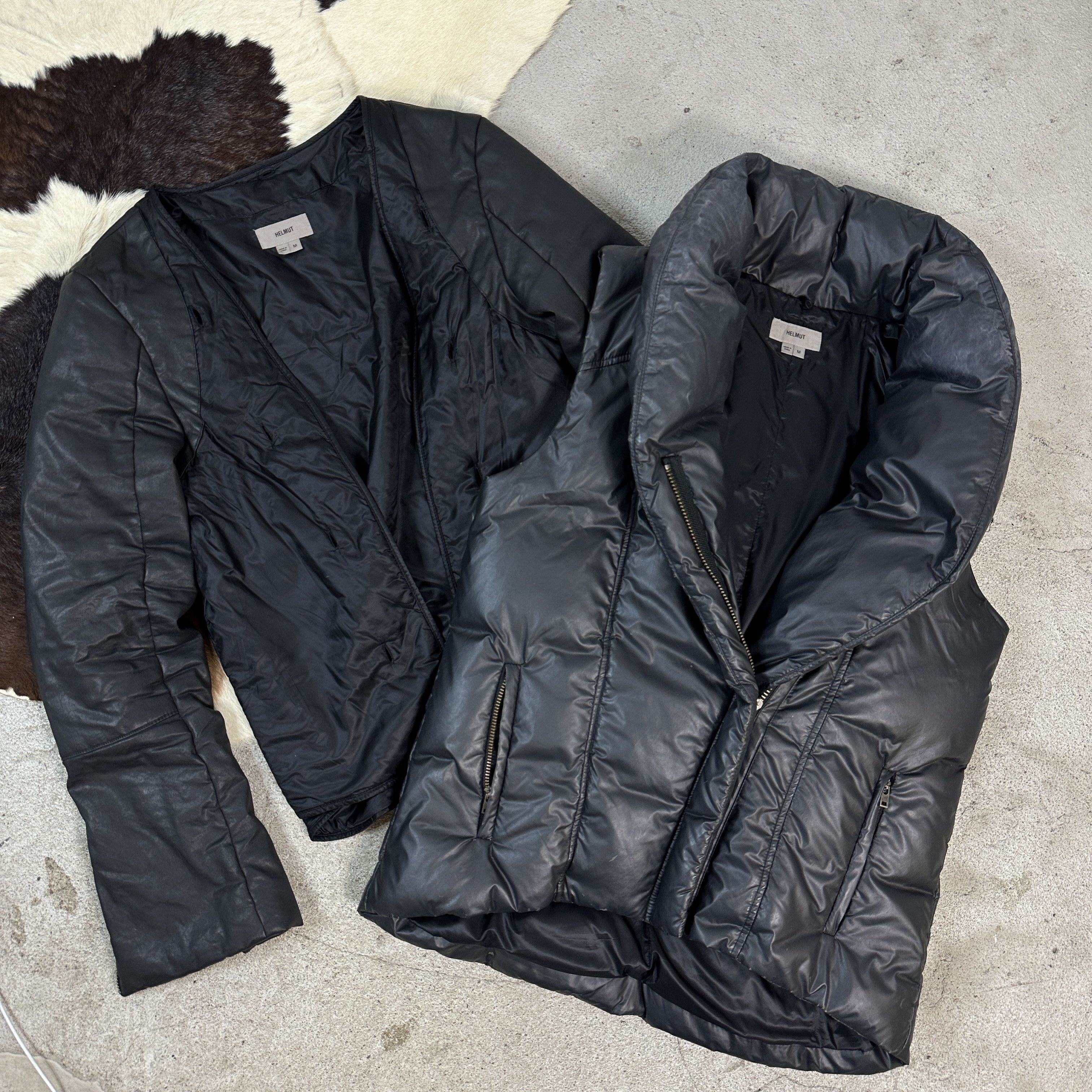 Helmut Lang × Vintage Vintage Helmut Lang Hybrid Puffer Jacket Size M / US 6-8 / IT 42-44 - 15 Thumbnail