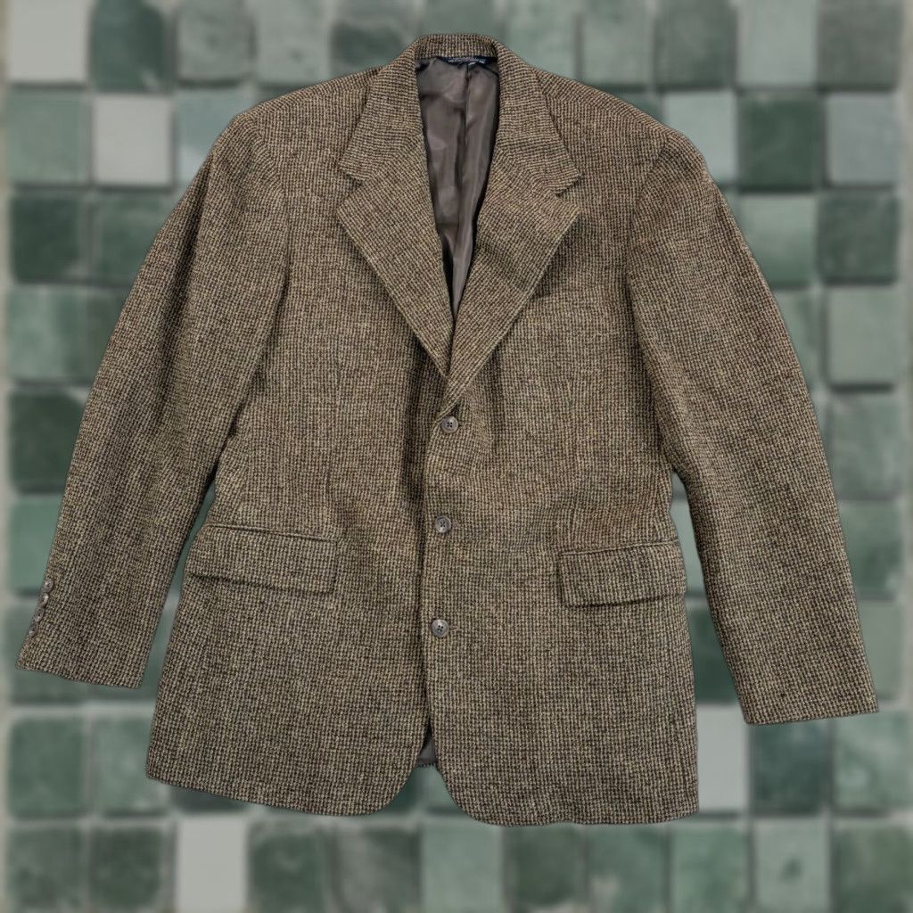 Ralph Lauren VINTAGE Polo Ralph Lauren Blazer Sports Coat Men 42L Brown Union Made in USA N/a Not Applicable? Size US XL / EU 56 / 4 - 1 Thumbnail