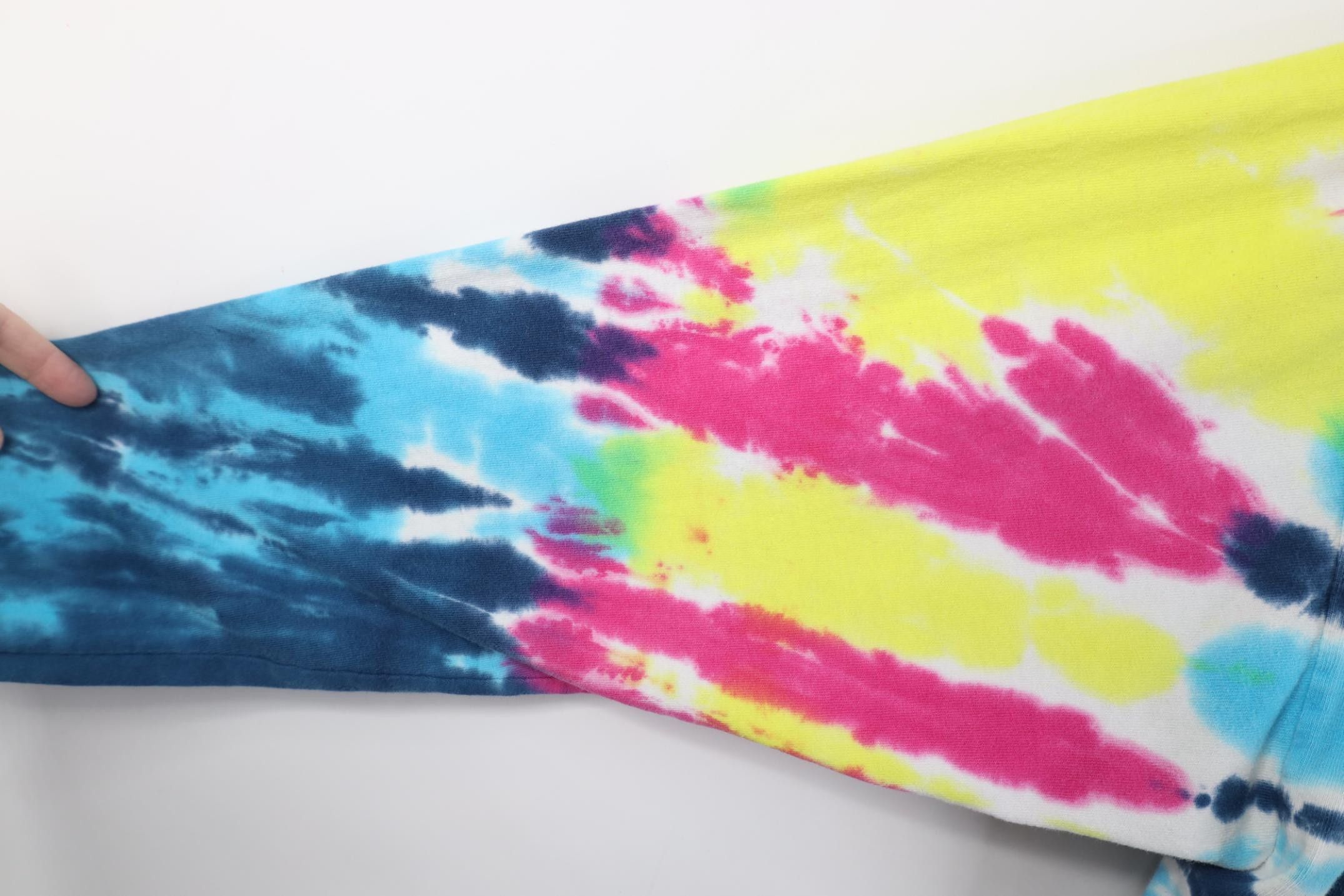 Vintage Vintage 90s Streetwear Ride Free Rainbow Tie Dye T-Shirt Size US XL / EU 56 / 4 - 6 Thumbnail